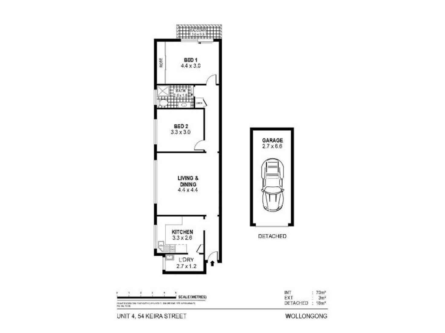 Floorplan of Homely unit listing, 4/54 Keira Street, Wollongong NSW 2500