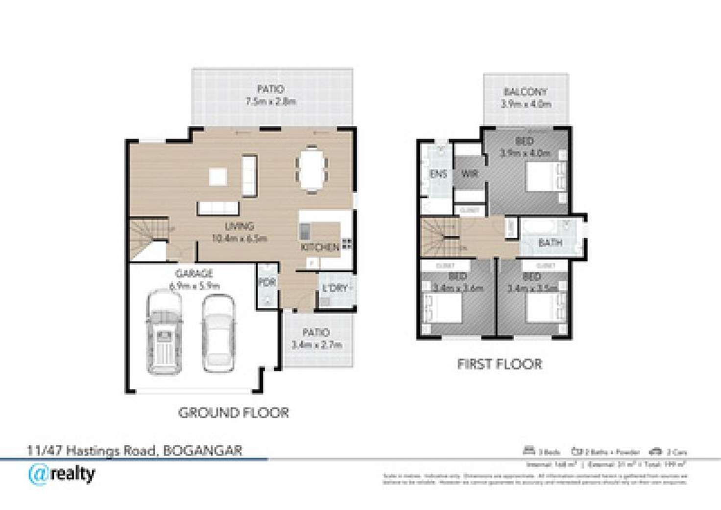Floorplan of Homely semiDetached listing, 11/47 Hastings Road, Bogangar NSW 2488