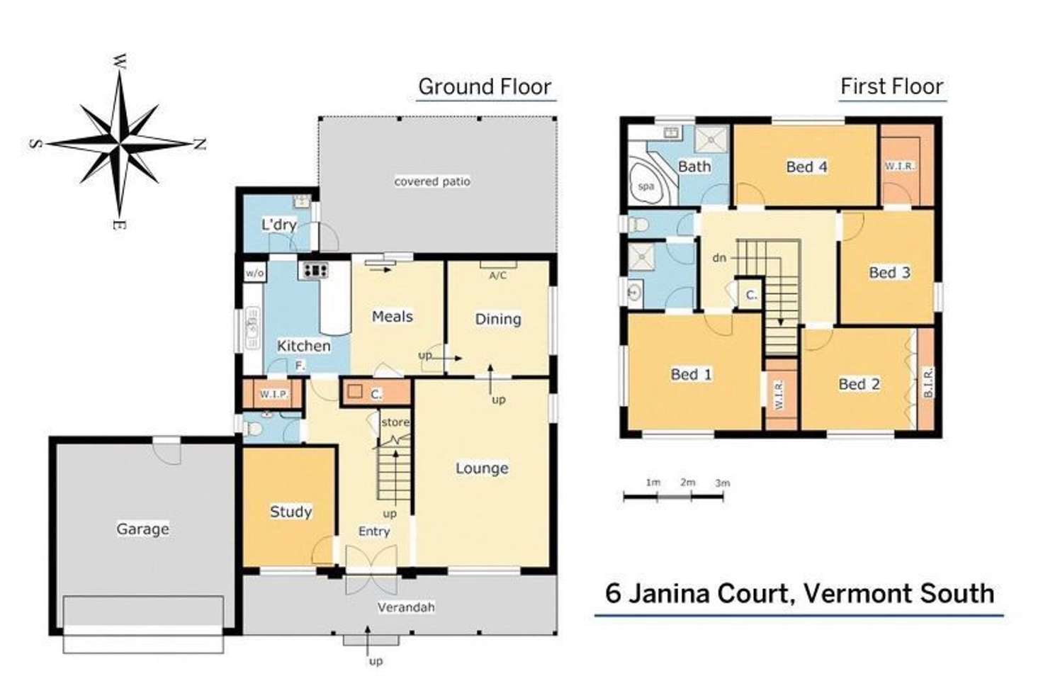 Floorplan of Homely house listing, 6 Janina Court, Vermont South VIC 3133