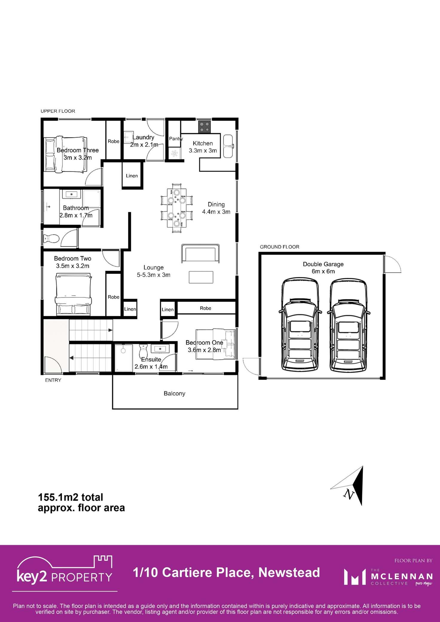 Floorplan of Homely house listing, 1 & 2/10 Cartiere Place, Newstead TAS 7250