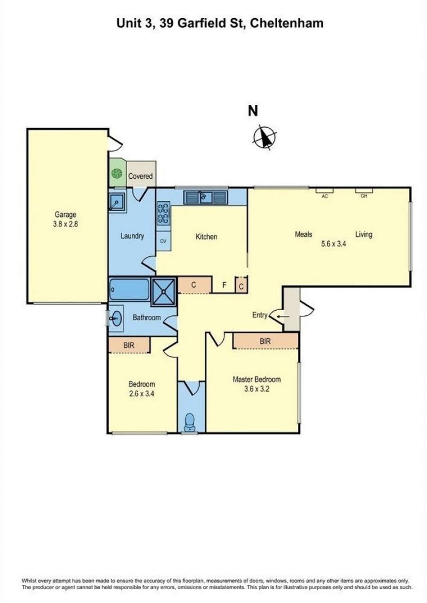 Floorplan of Homely unit listing, 3/39 Garfield St, Cheltenham VIC 3192