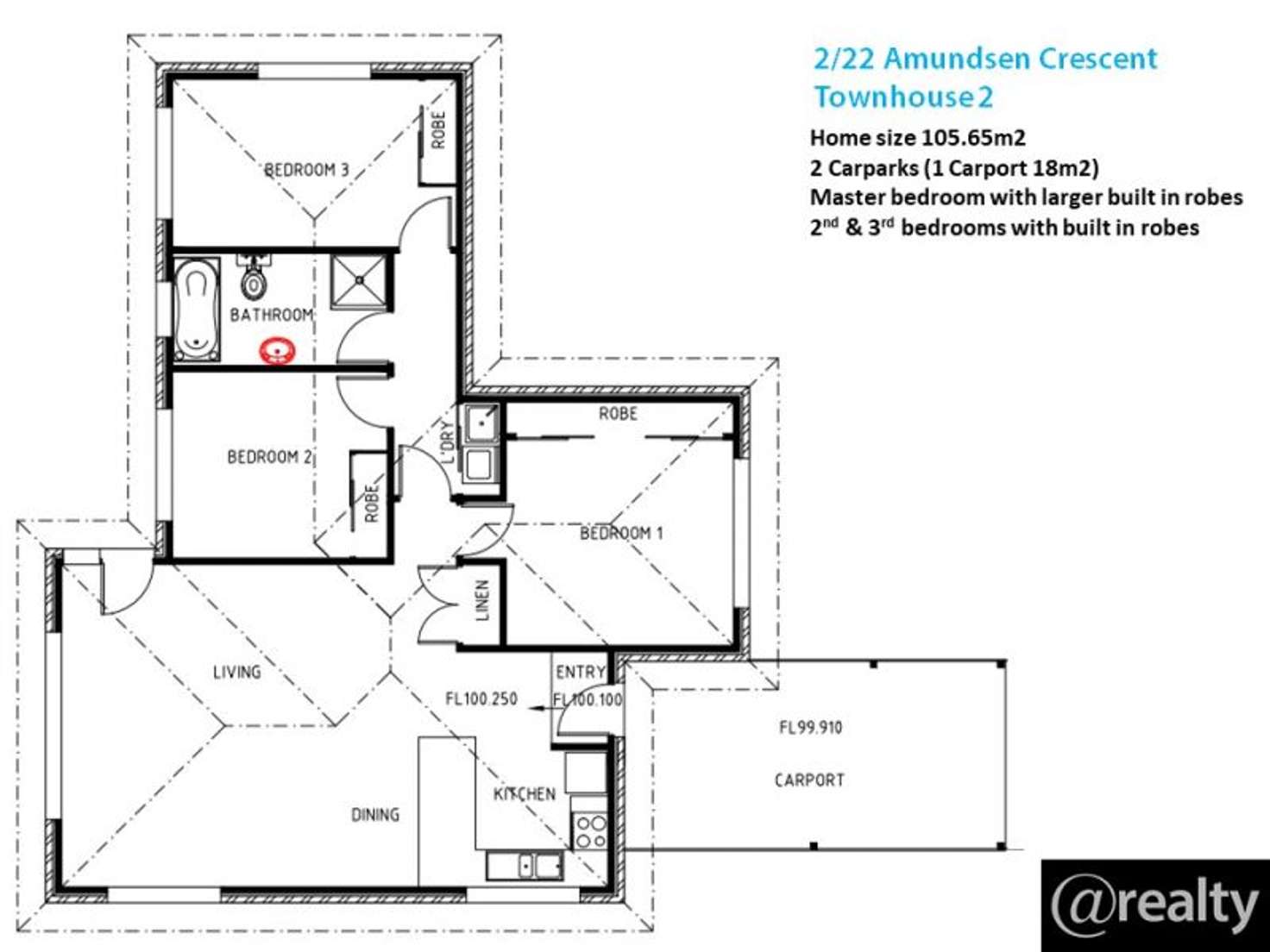 Floorplan of Homely house listing, 2/22 Amundsen Crescent, Warrane TAS 7018