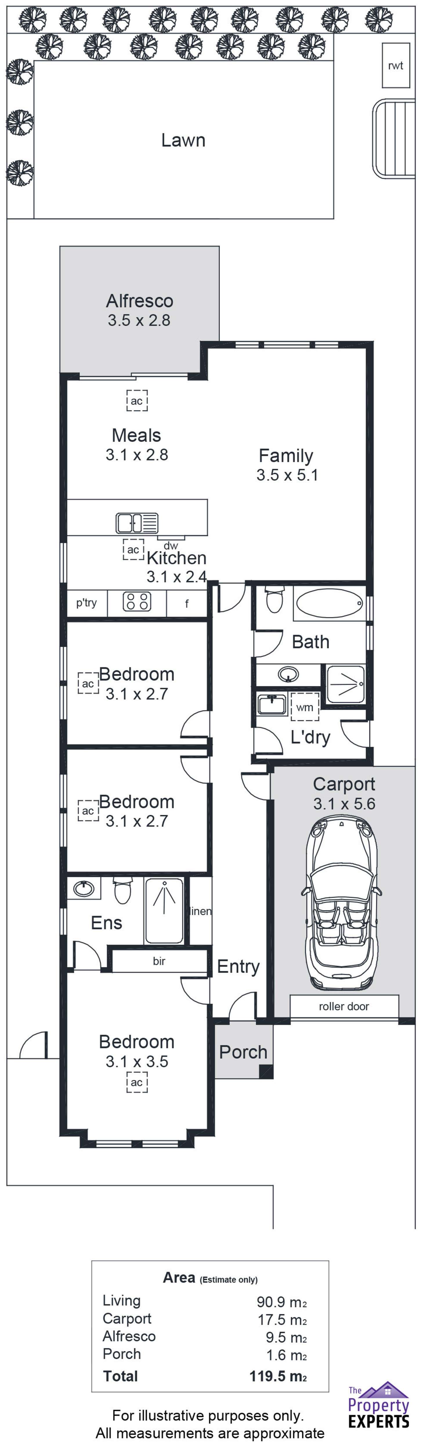 Floorplan of Homely house listing, 13 Orbit Court, Woodcroft SA 5162