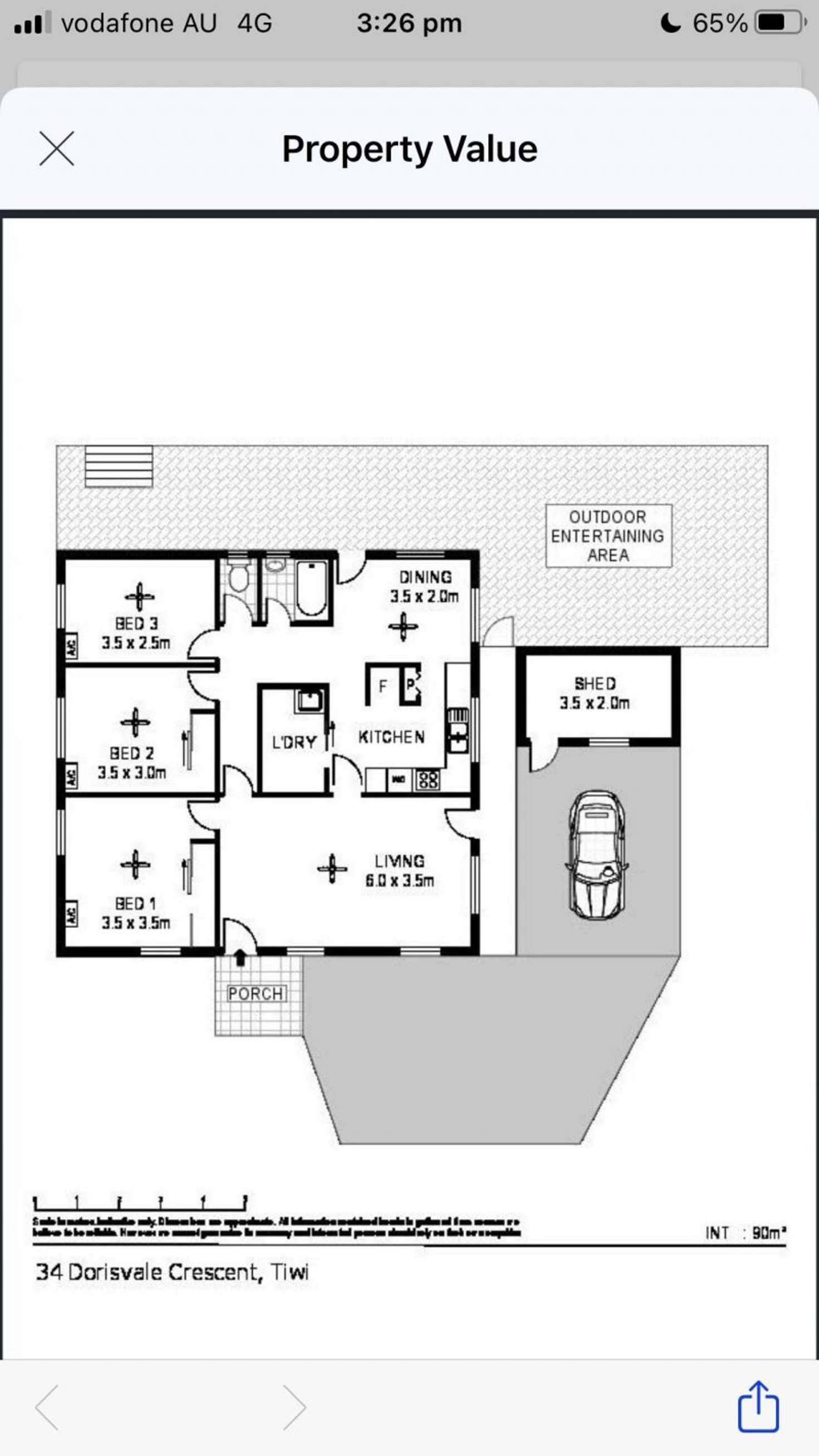 Floorplan of Homely house listing, 34 Dorisvale Cres, Tiwi NT 810