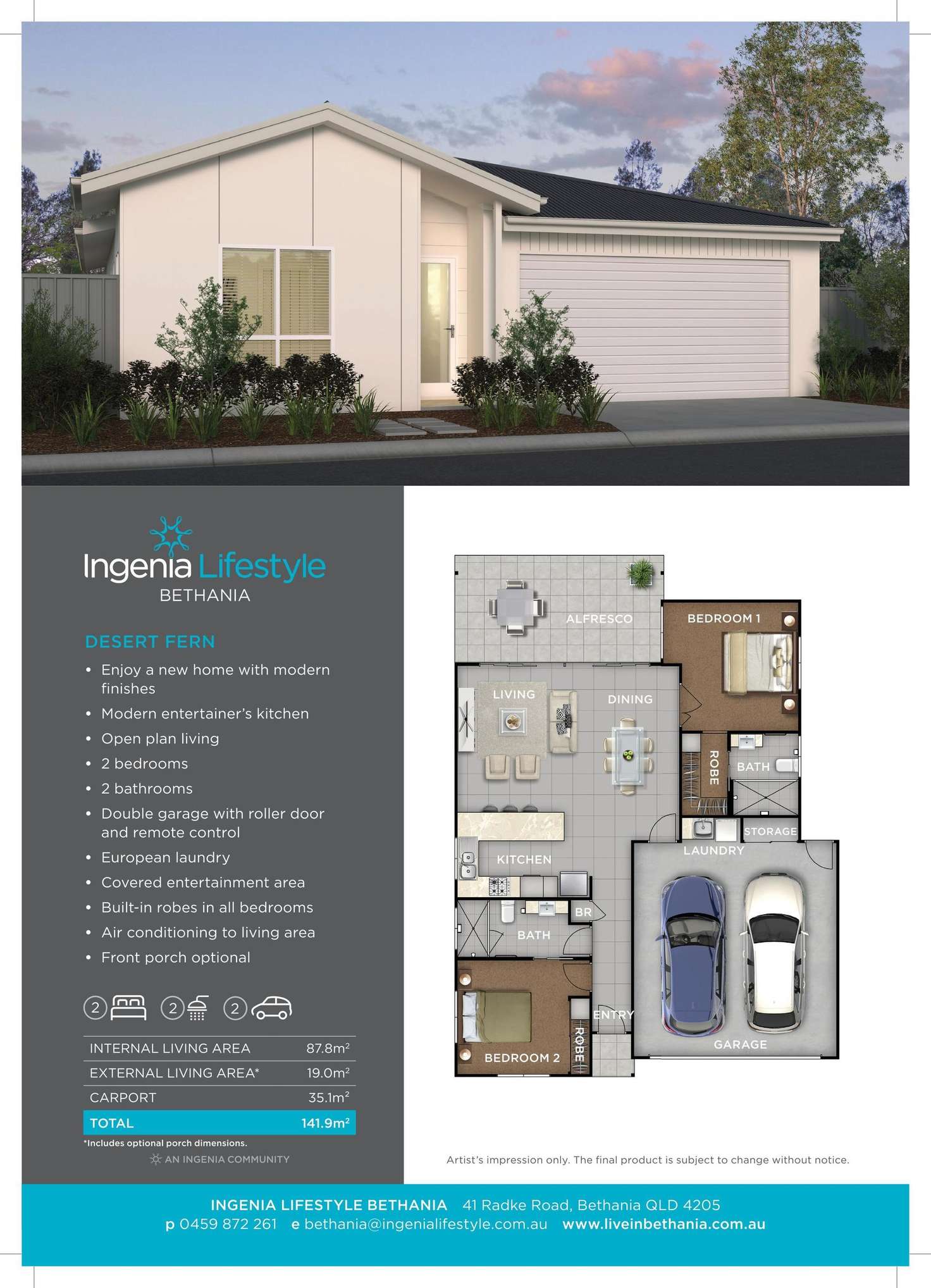 Floorplan of Homely retirement listing, 160/41 Radke Road, Bethania QLD 4205