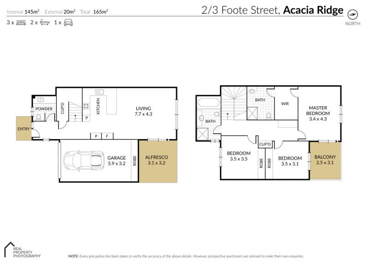 Floorplan of Homely townhouse listing, 2/3 Foote Street, Acacia Ridge QLD 4110