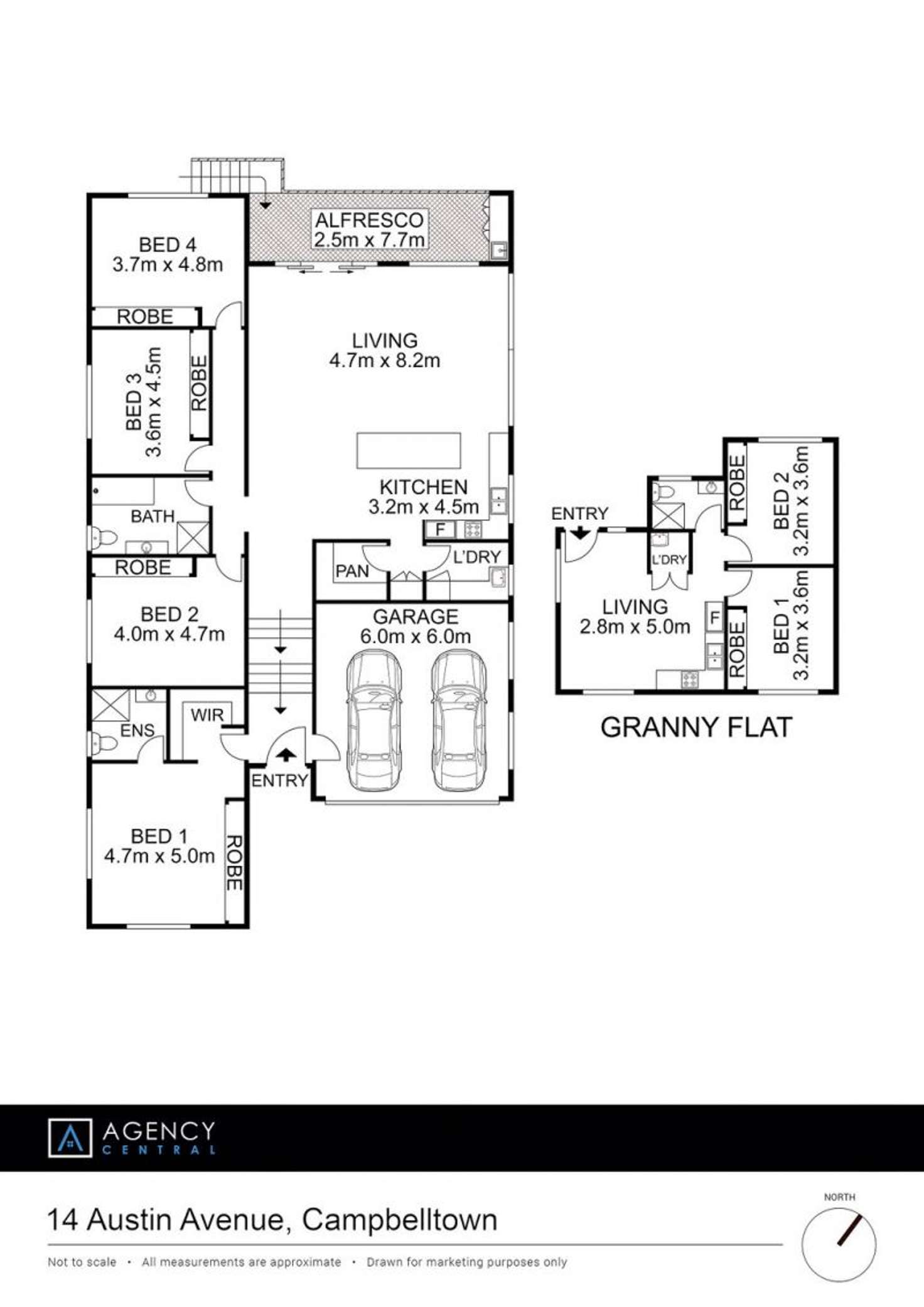 Floorplan of Homely house listing, 14 Austin Avenue, Campbelltown NSW 2560