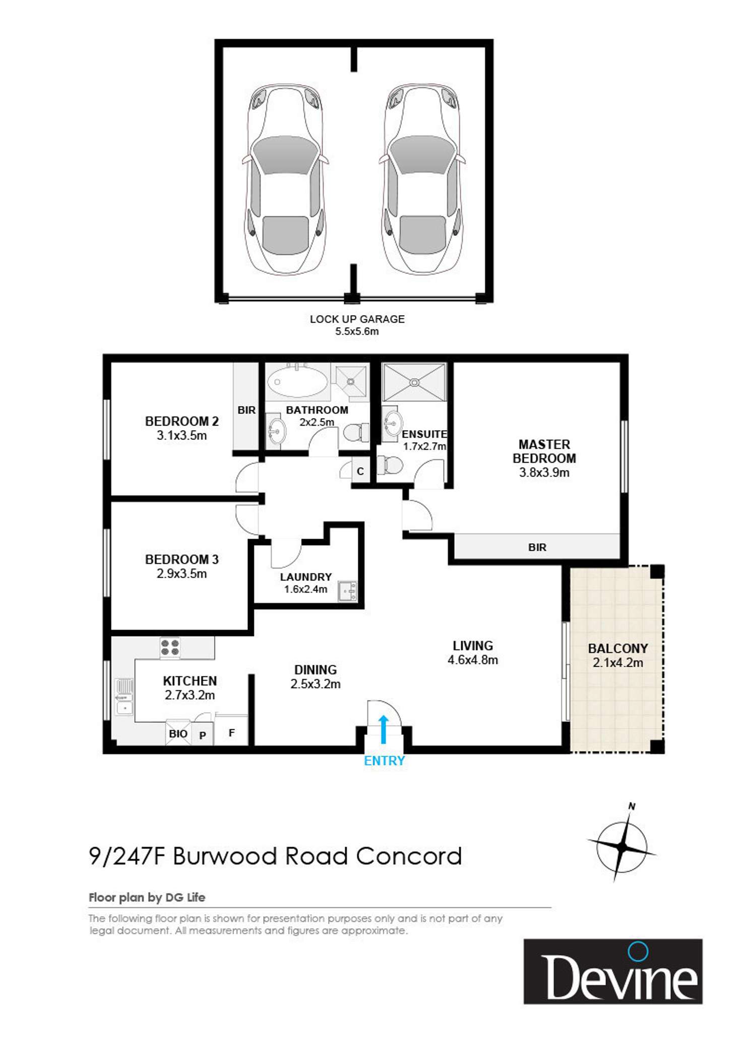 Floorplan of Homely apartment listing, 9/247F Burwood Road, Concord NSW 2137