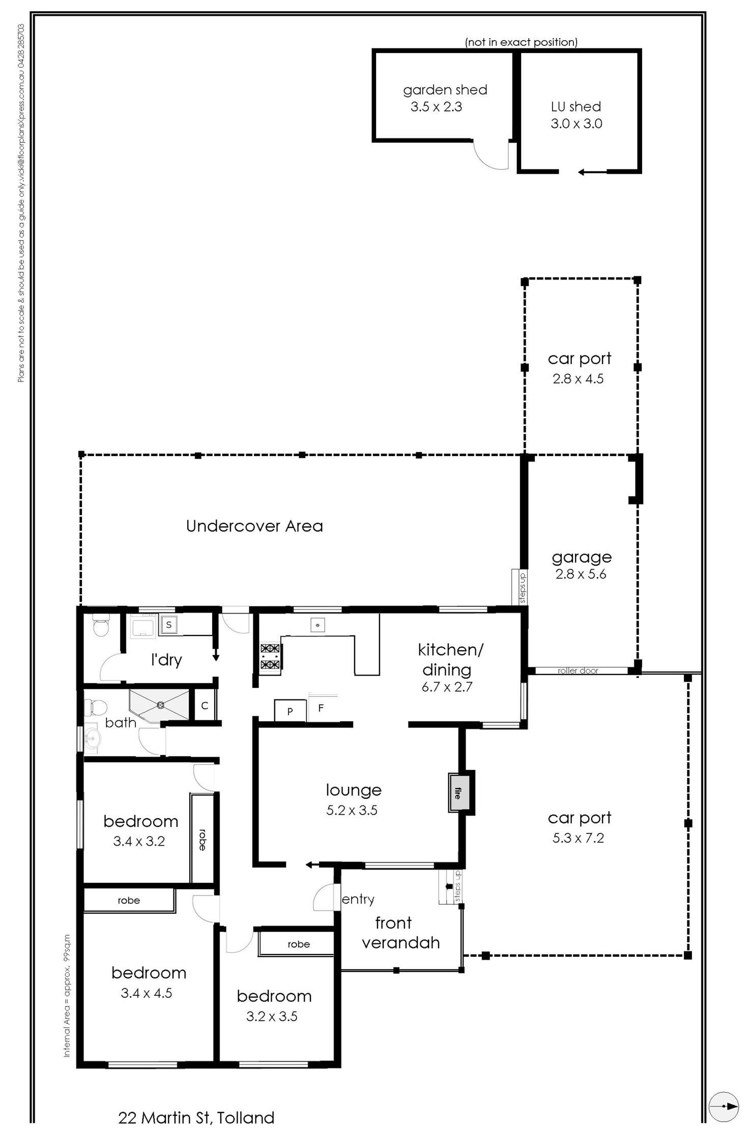 Floorplan of Homely house listing, 22 Martin Street, Tolland NSW 2650