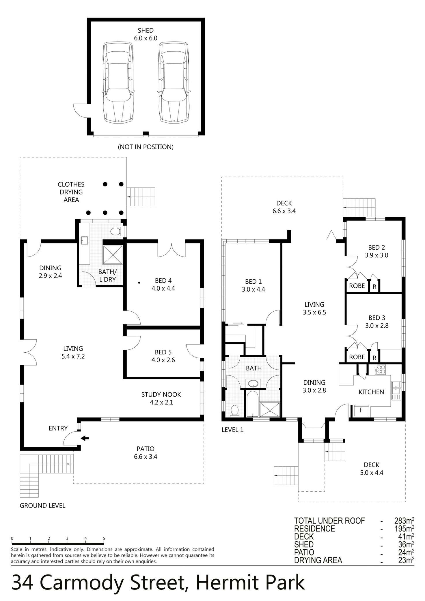 Floorplan of Homely house listing, 34 Carmody Street, Hermit Park QLD 4812