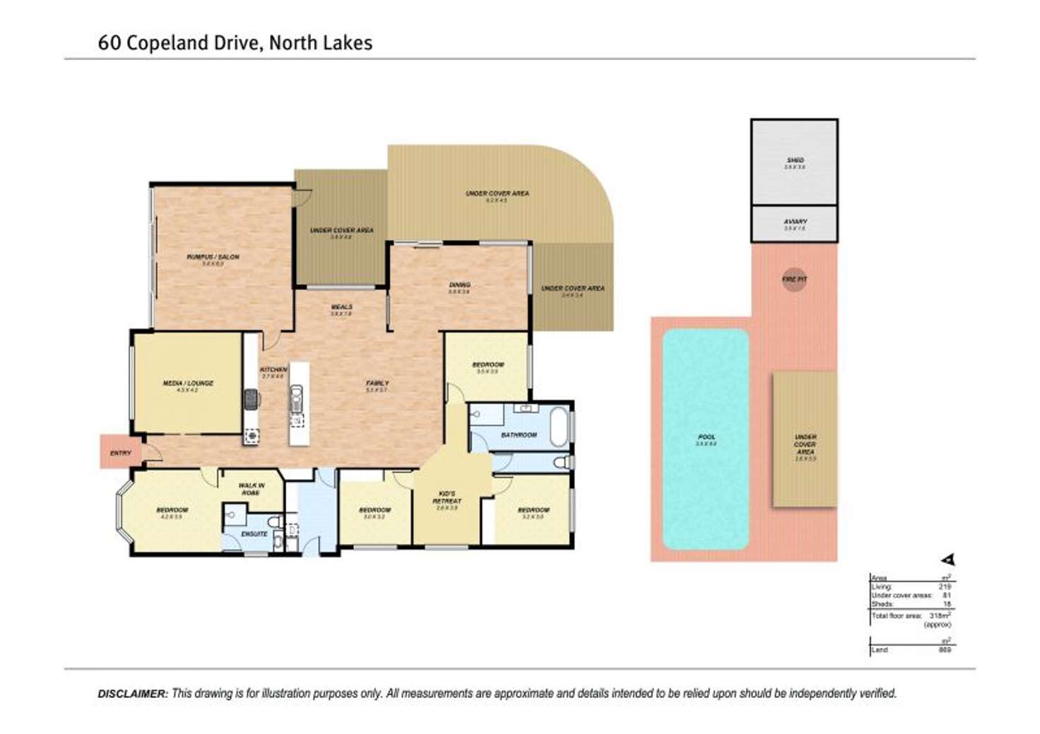 Floorplan of Homely house listing, 60 Copeland Drive, North Lakes QLD 4509