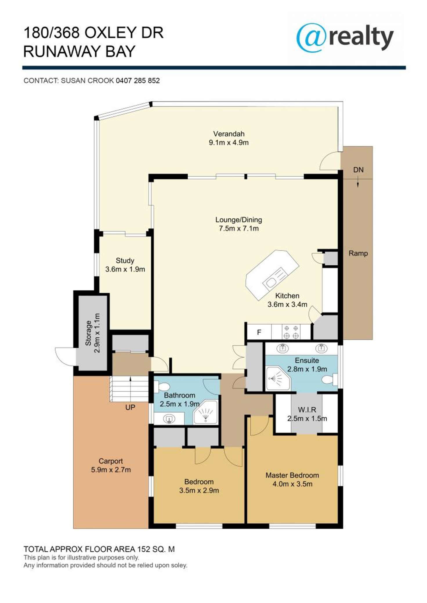 Floorplan of Homely house listing, 180/368 Oxley Drive, Runaway Bay QLD 4216