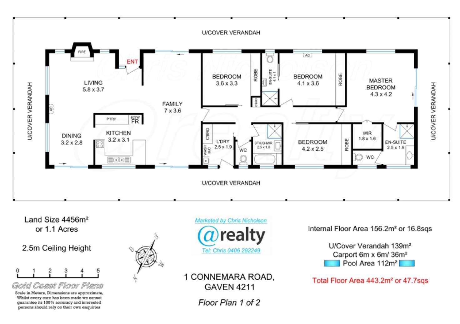 Floorplan of Homely acreageSemiRural listing, 1 Connemara Road, Gaven QLD 4211