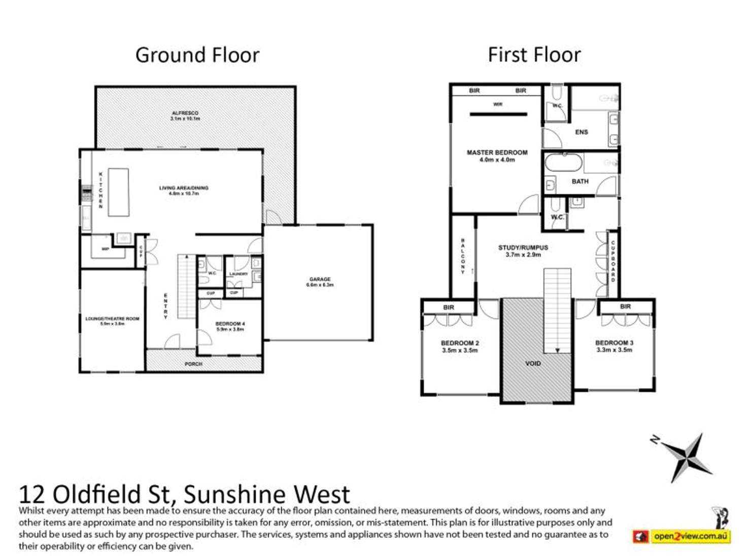 Floorplan of Homely house listing, 12 Oldfield Street, Sunshine West VIC 3020
