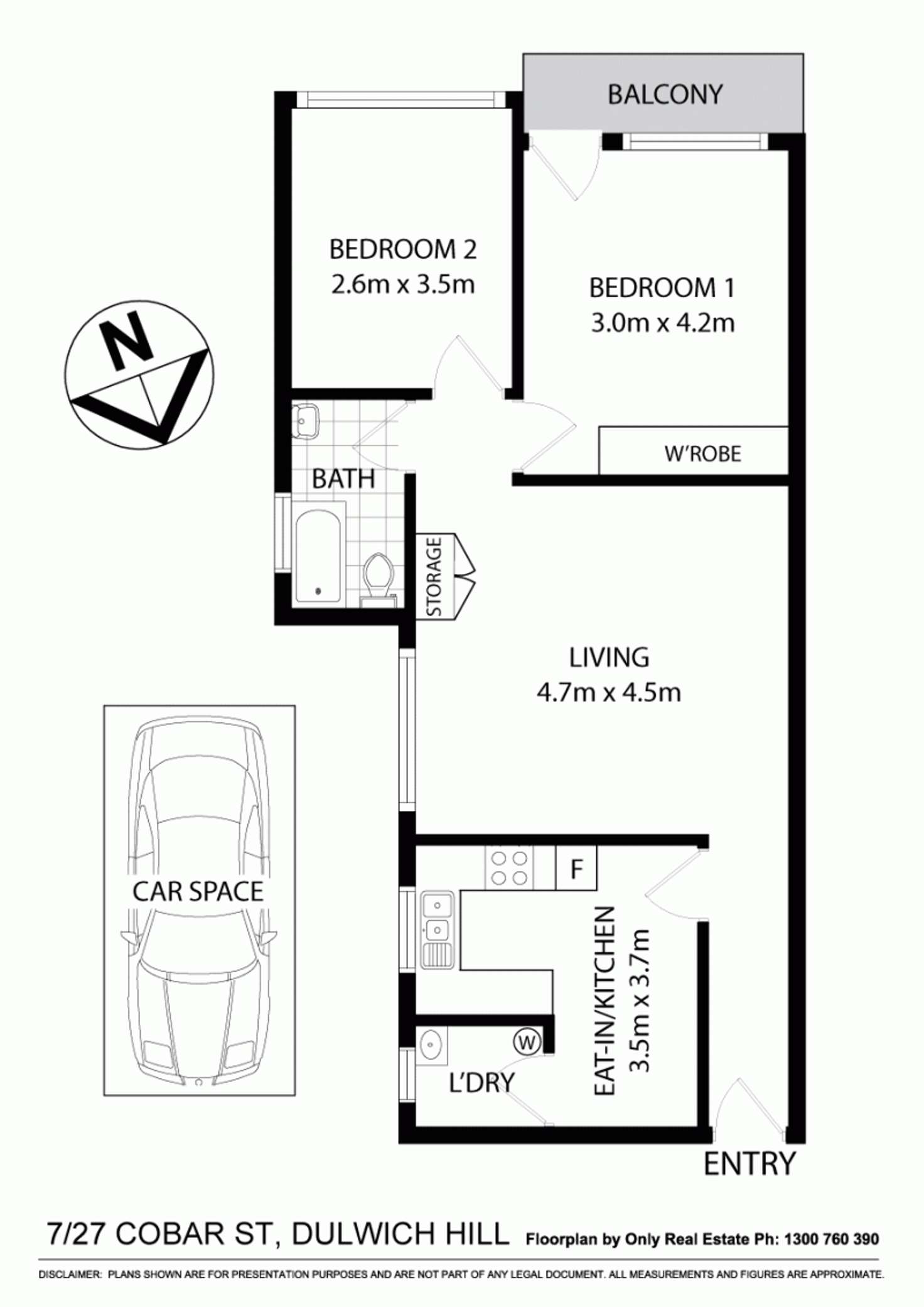 Floorplan of Homely apartment listing, 7/27 Cobar Street, Dulwich Hill NSW 2203