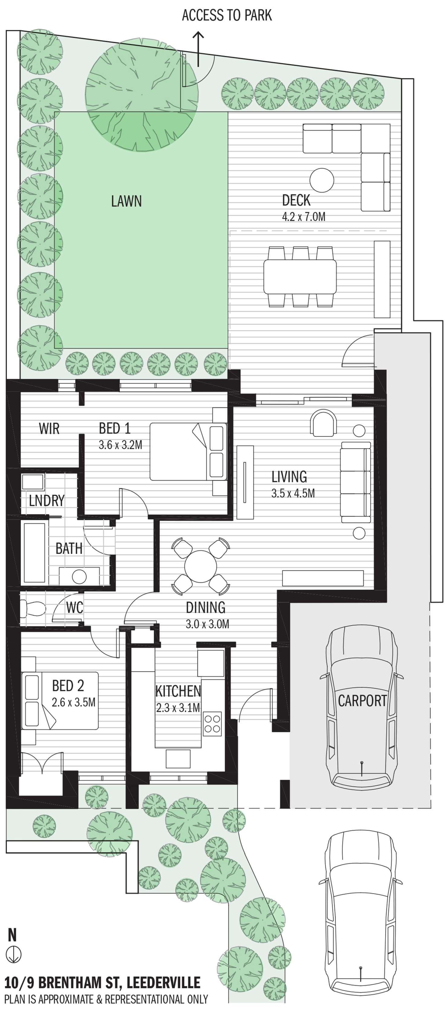 Floorplan of Homely villa listing, 10/9 Brentham Street, Leederville WA 6007