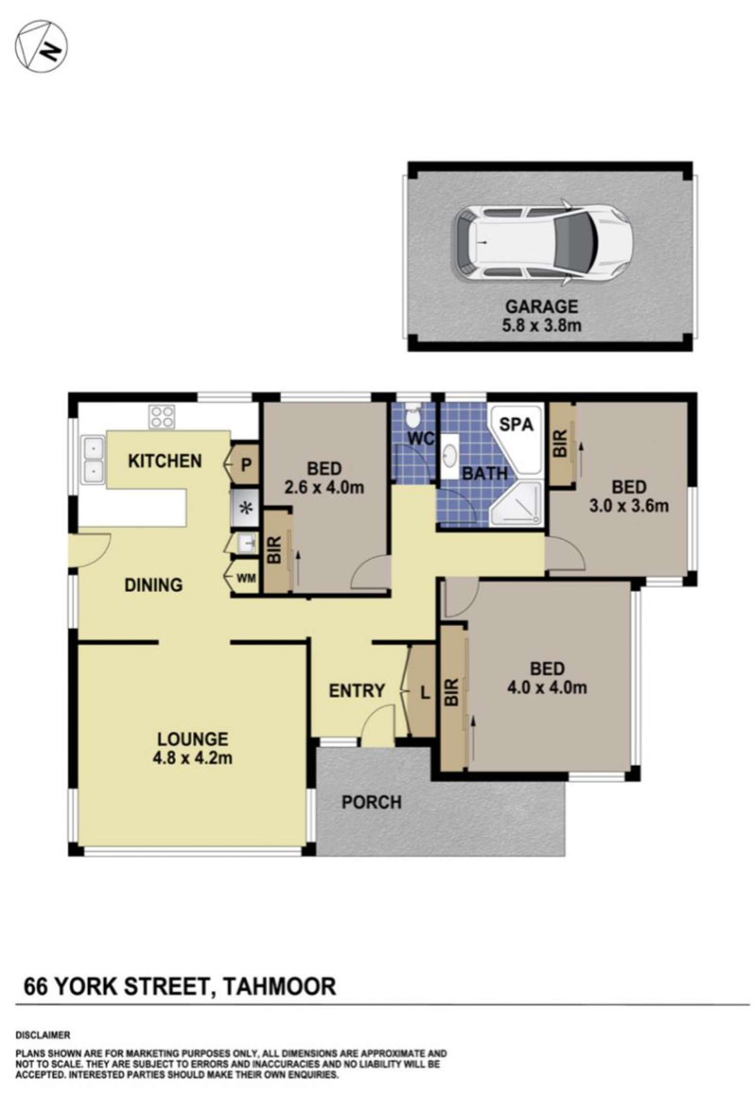 Floorplan of Homely house listing, 66 York Street, Tahmoor NSW 2573