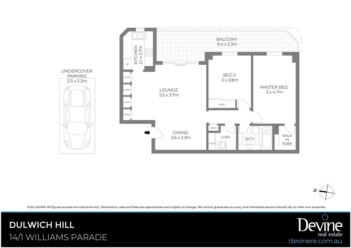 Floorplan of Homely apartment listing, 14/1 Williams Parade, Dulwich Hill NSW 2203