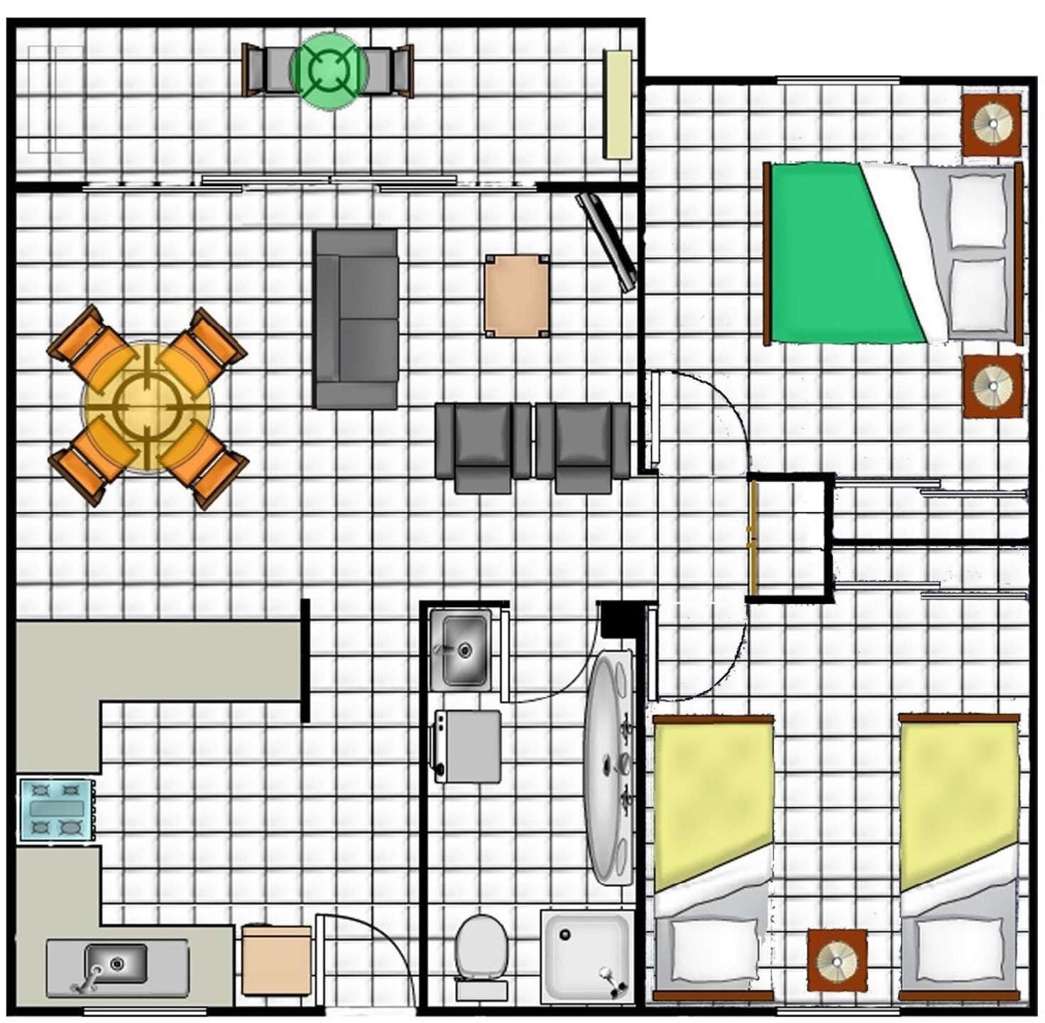 Floorplan of Homely apartment listing, 191 McLeod Street, Cairns North QLD 4870