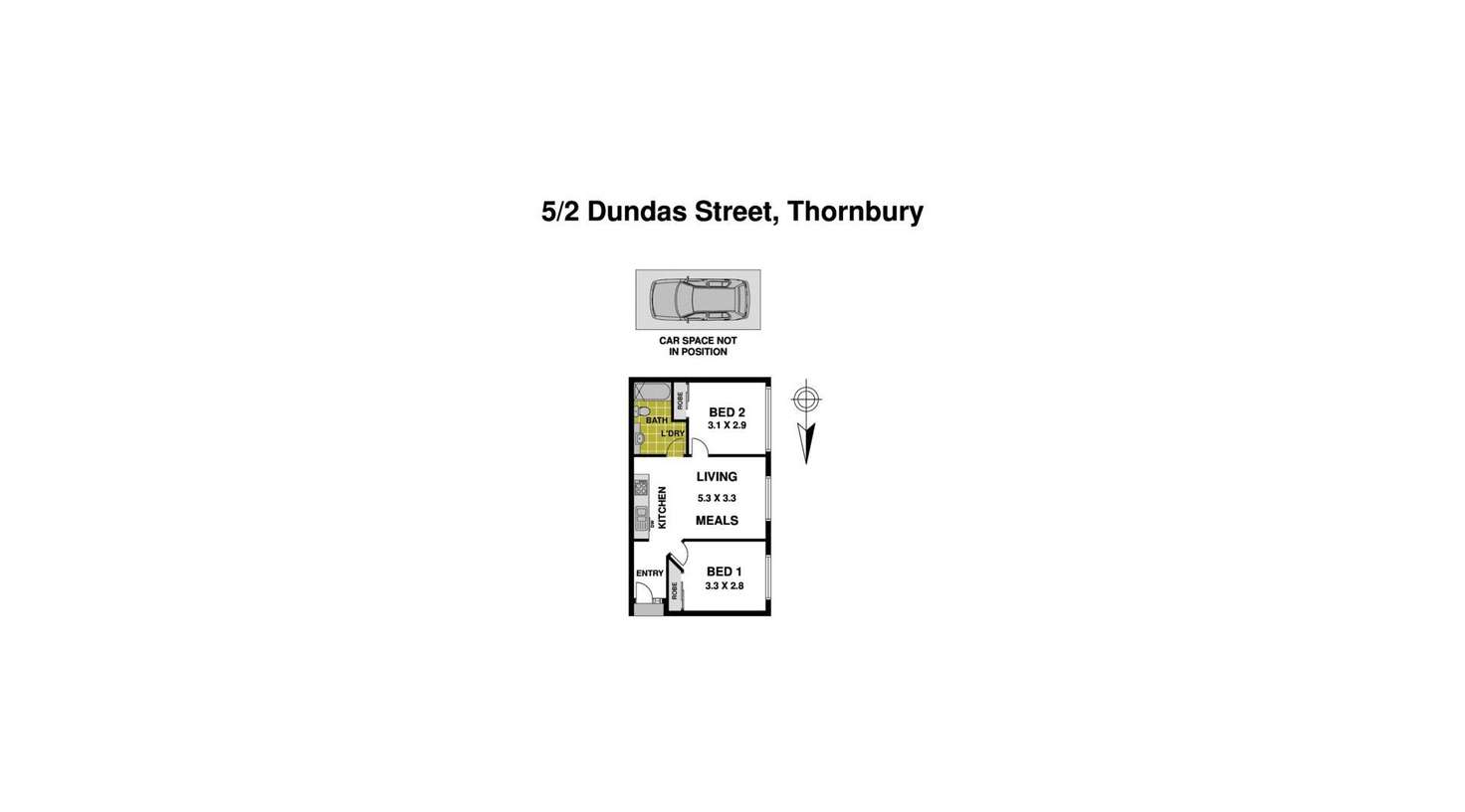 Floorplan of Homely unit listing, 5/2 Dundas Street, Thornbury VIC 3071