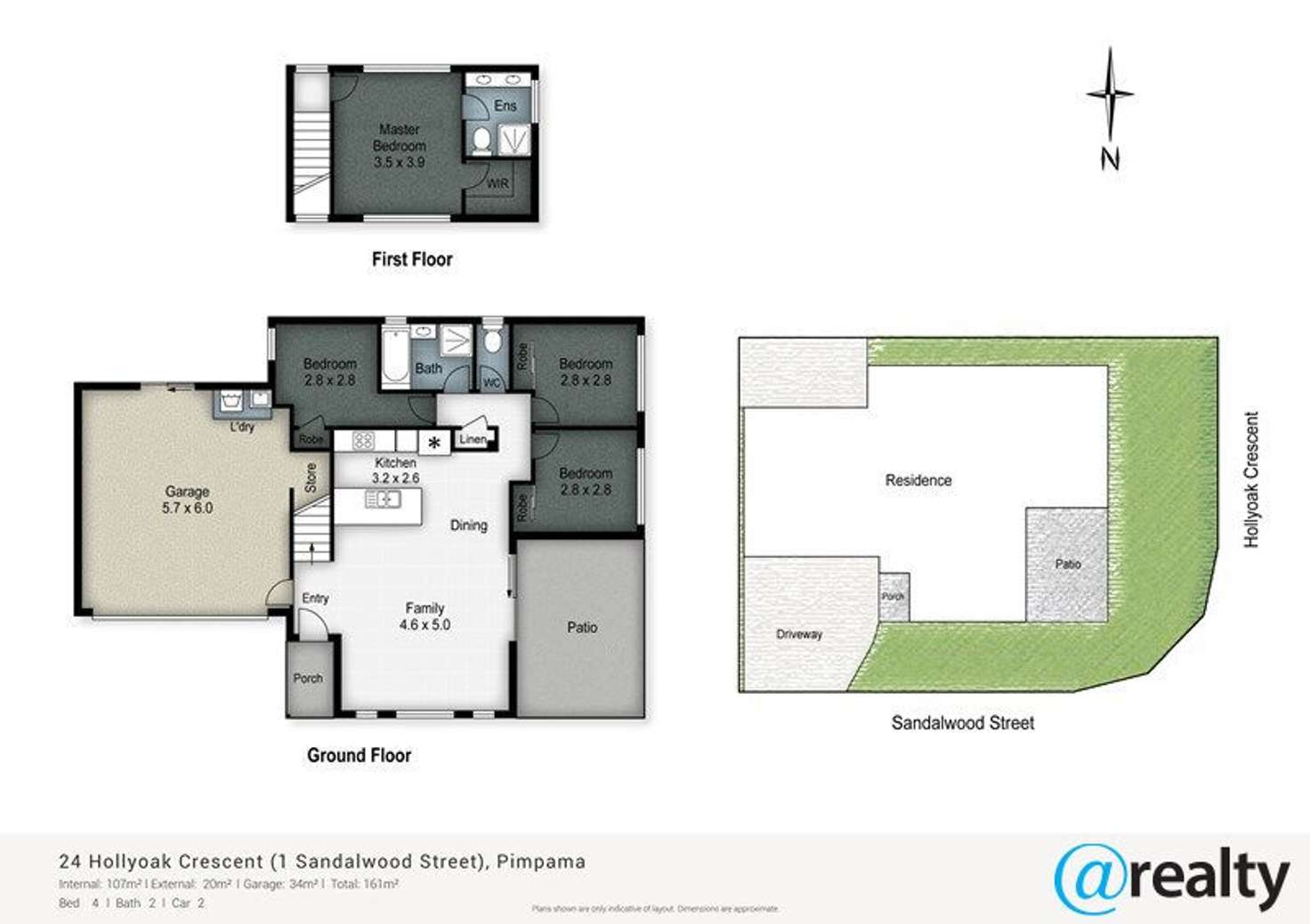 Floorplan of Homely house listing, 24 Hollyoak Cresent, Pimpama QLD 4209