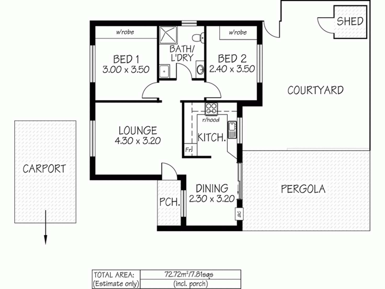 Floorplan of Homely unit listing, 5/13 Sandland Avenue, Ridgehaven SA 5097