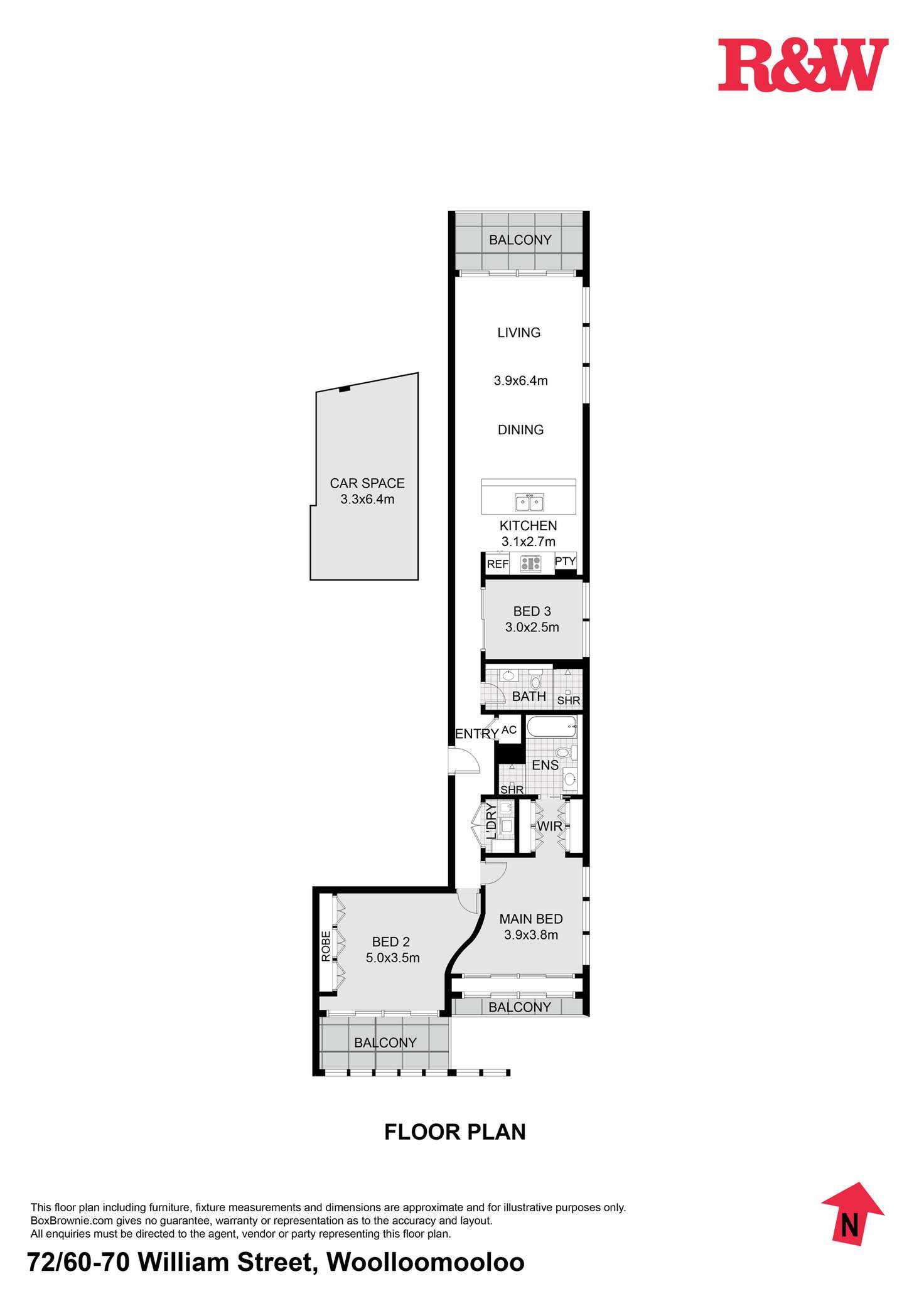 Floorplan of Homely apartment listing, 72/60-70 William Street, Woolloomooloo NSW 2011
