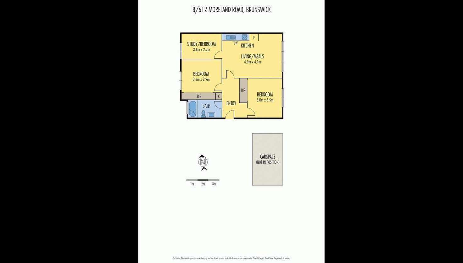 Floorplan of Homely apartment listing, 8/612 Moreland Road, Brunswick West VIC 3055