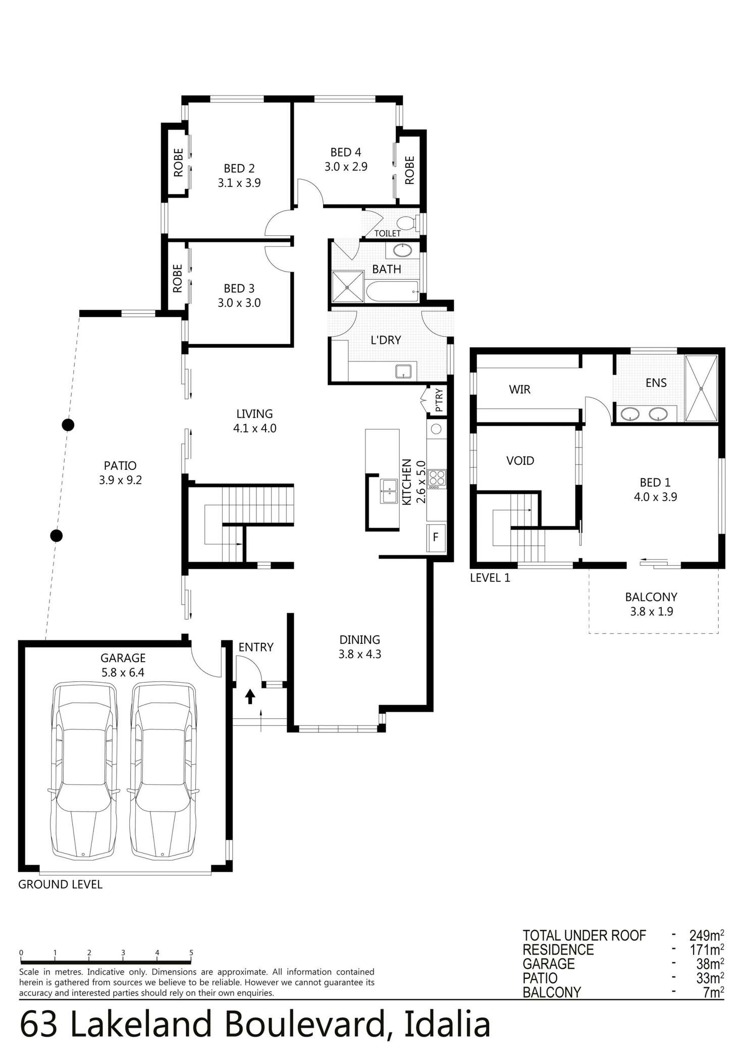 Floorplan of Homely house listing, 63 Lakeland Boulevard, Idalia QLD 4811