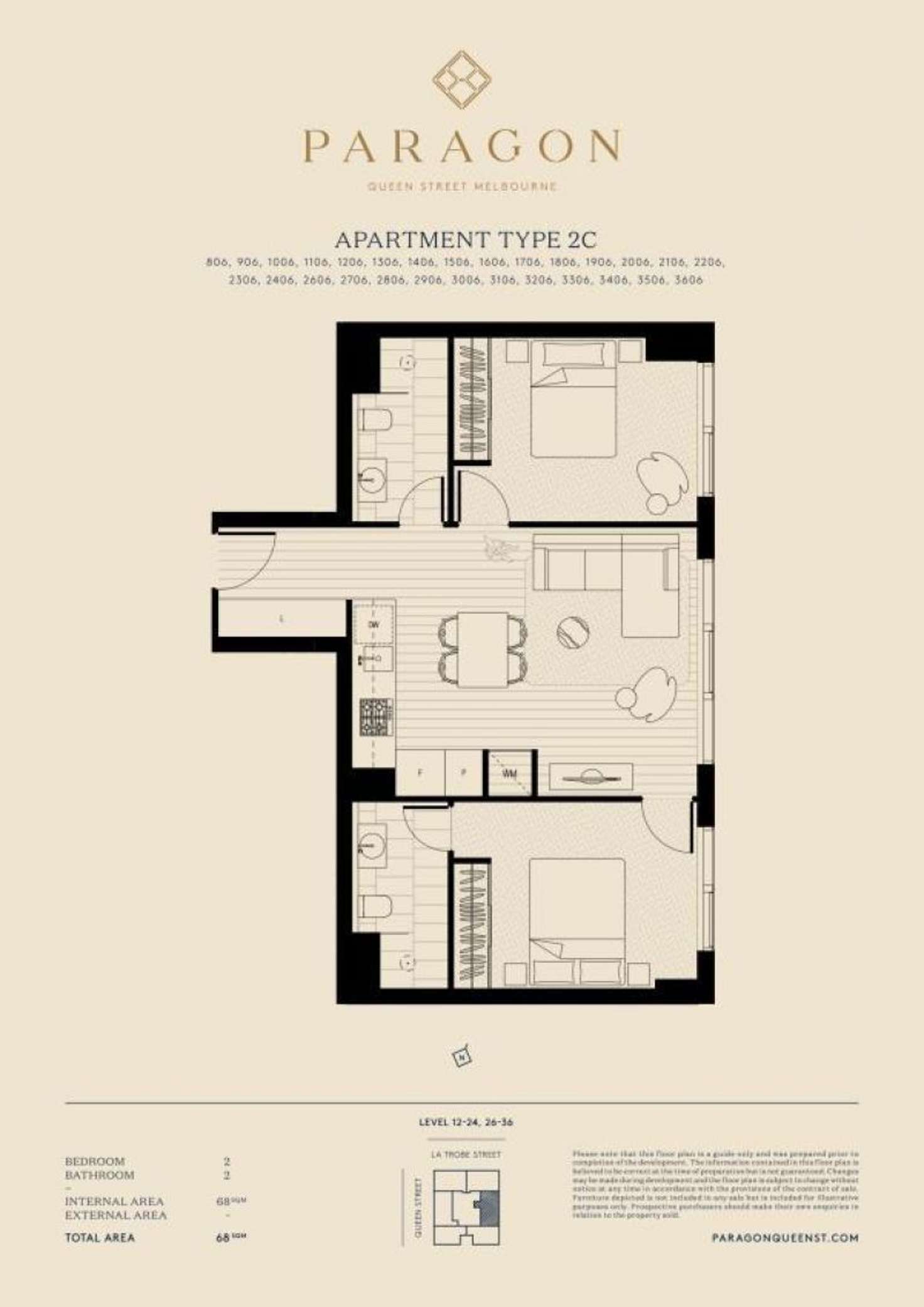 Floorplan of Homely apartment listing, 1006/318 Queen Street, Melbourne VIC 3000