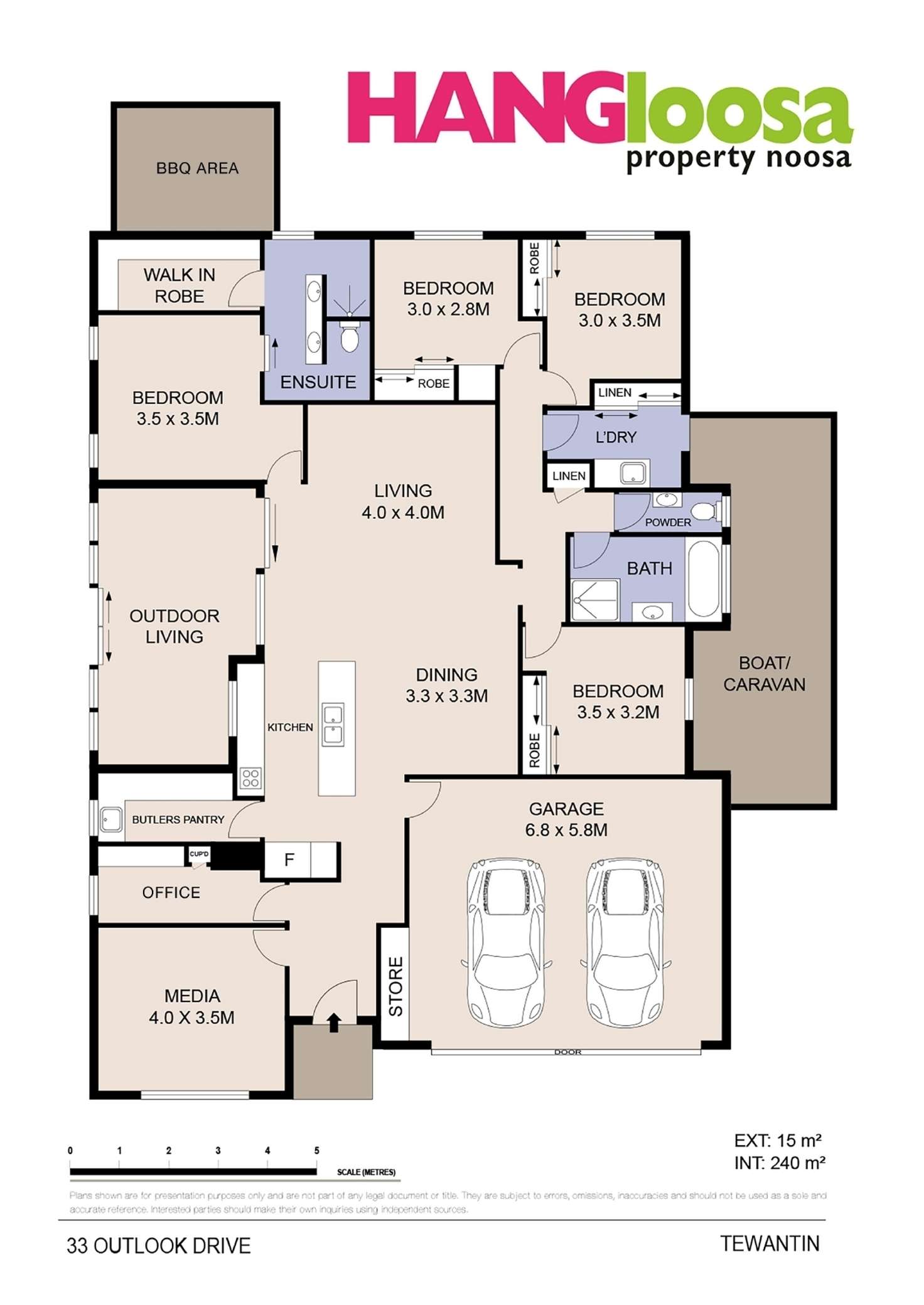 Floorplan of Homely house listing, 33 Outlook Drive, Tewantin QLD 4565