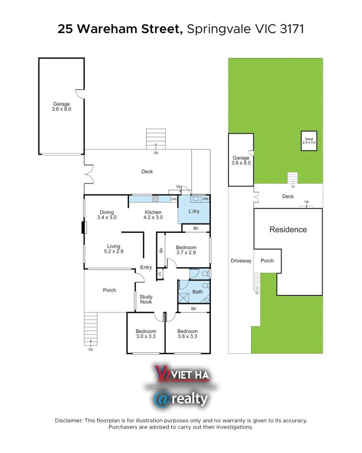 Floorplan of Homely house listing, 25 Wareham Street, Springvale VIC 3171