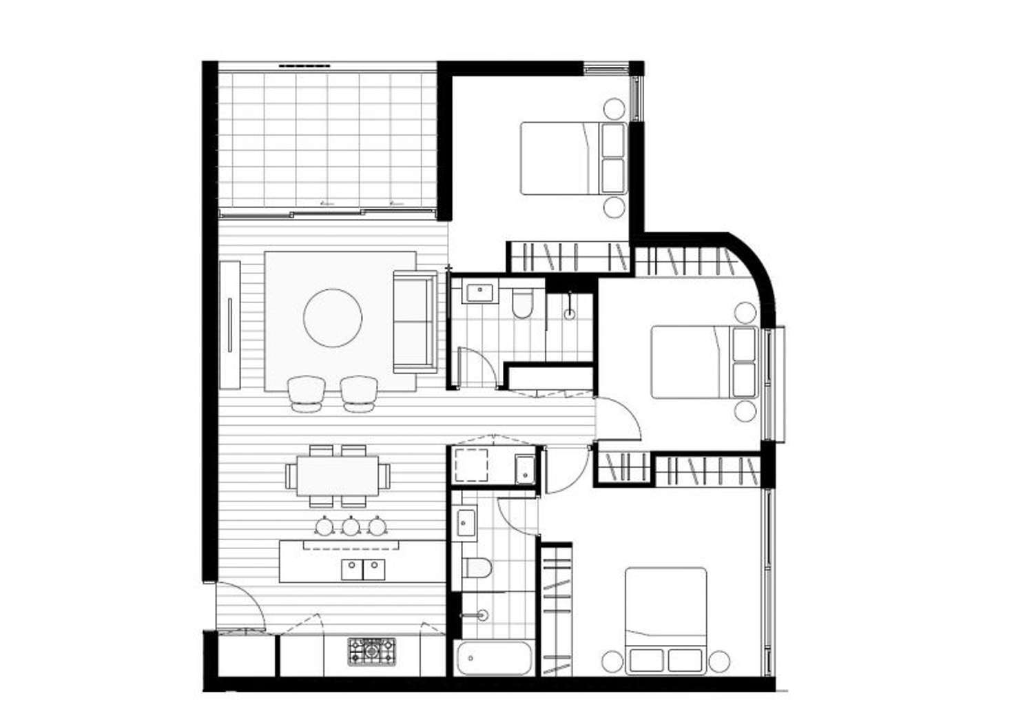 Floorplan of Homely apartment listing, 25/3 Wilga St, Burwood NSW 2134