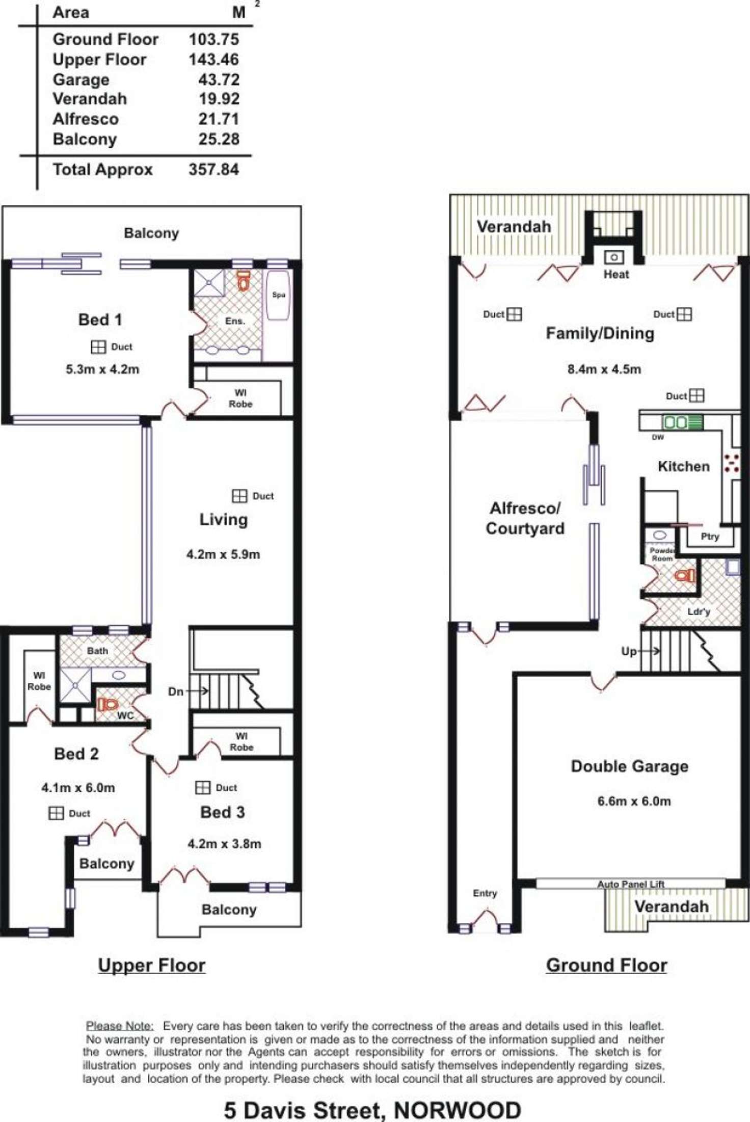 Floorplan of Homely house listing, 5 Davis Street, Norwood SA 5067