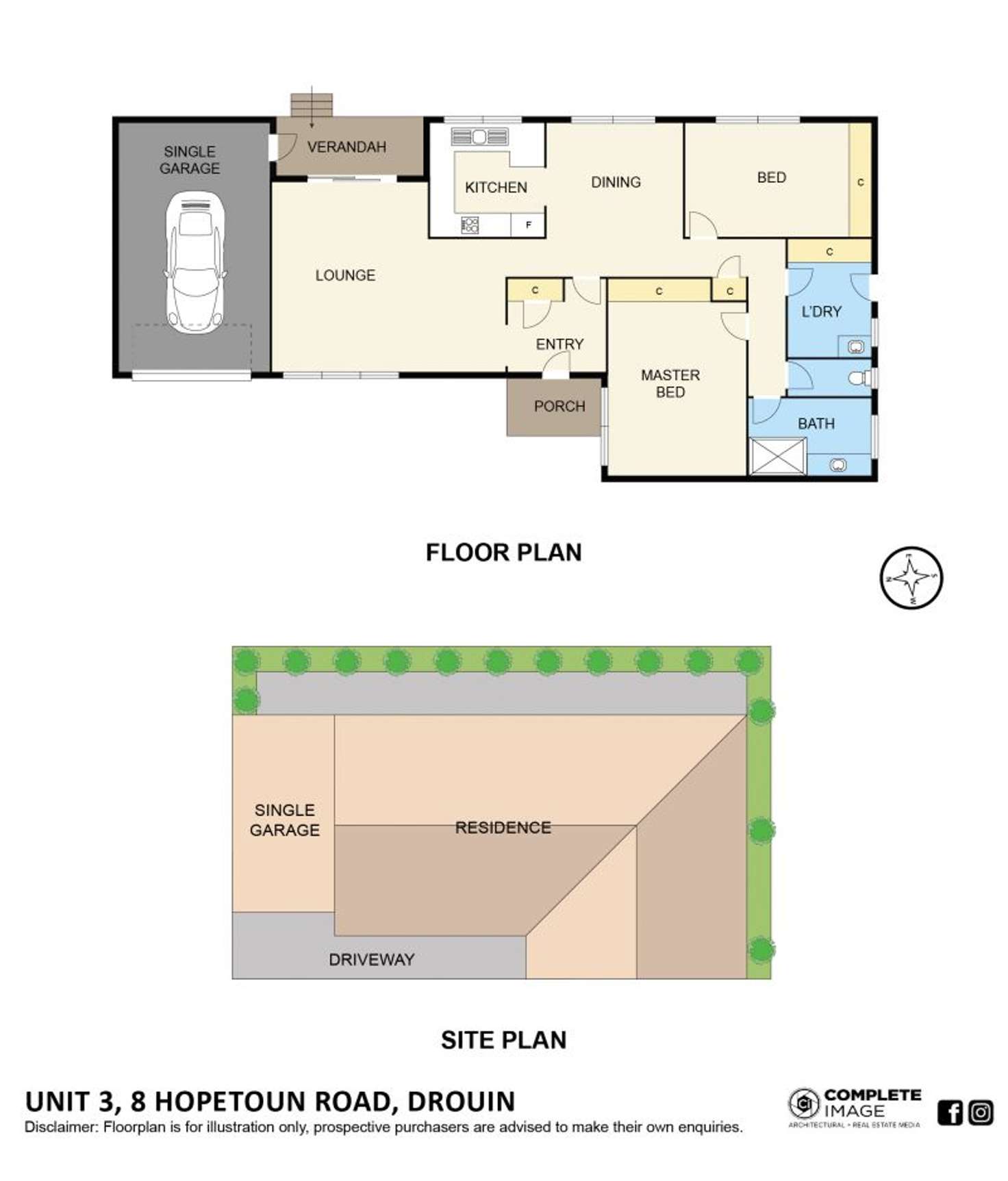 Floorplan of Homely unit listing, 3/8 Hopetoun Road, Drouin VIC 3818
