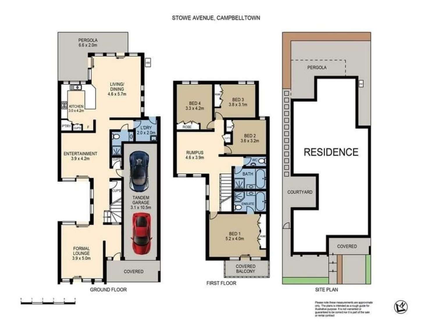 Floorplan of Homely house listing, 6 Stowe Ave, Campbelltown NSW 2560