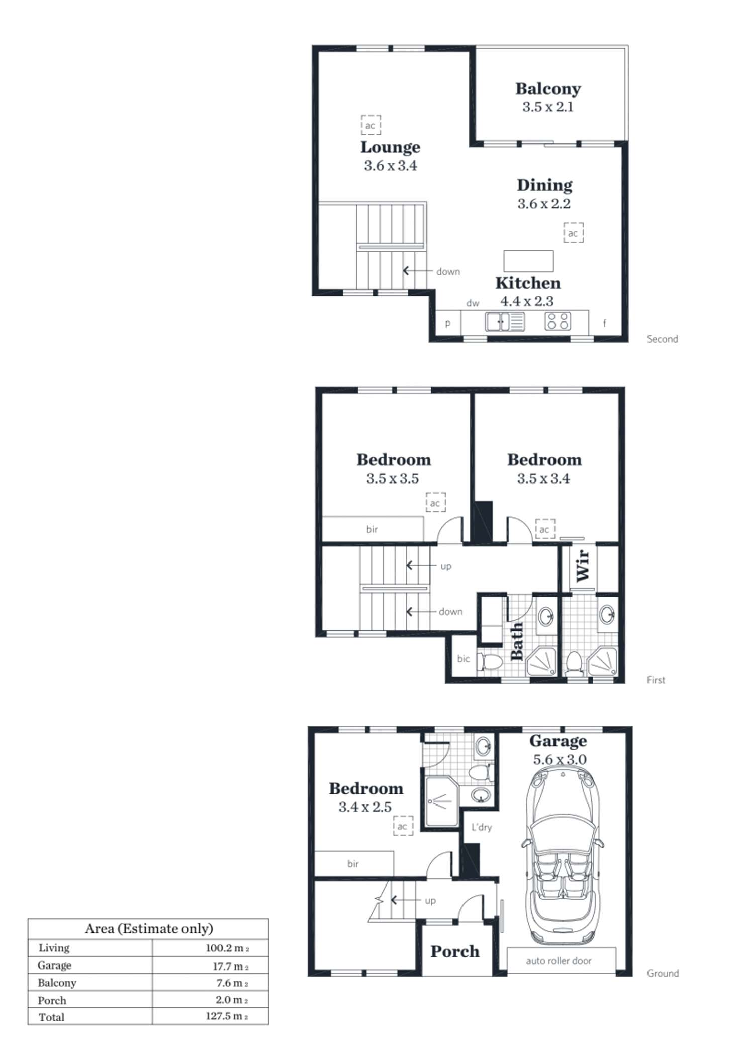 Floorplan of Homely townhouse listing, 9/3 Park Lane, Adelaide SA 5000