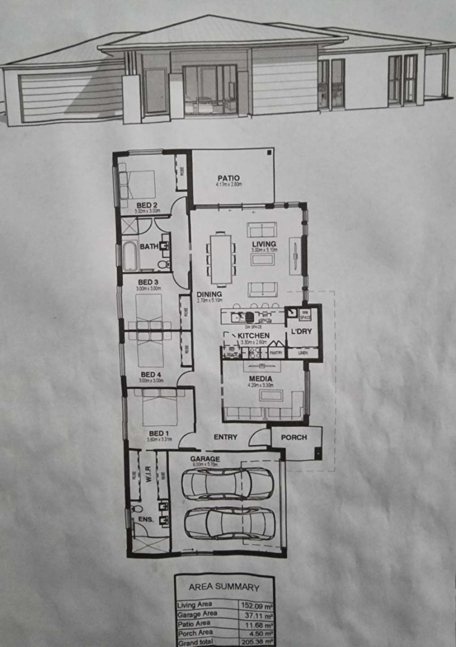 Floorplan of Homely house listing, 1 Feltham Circuit, Burpengary East QLD 4505