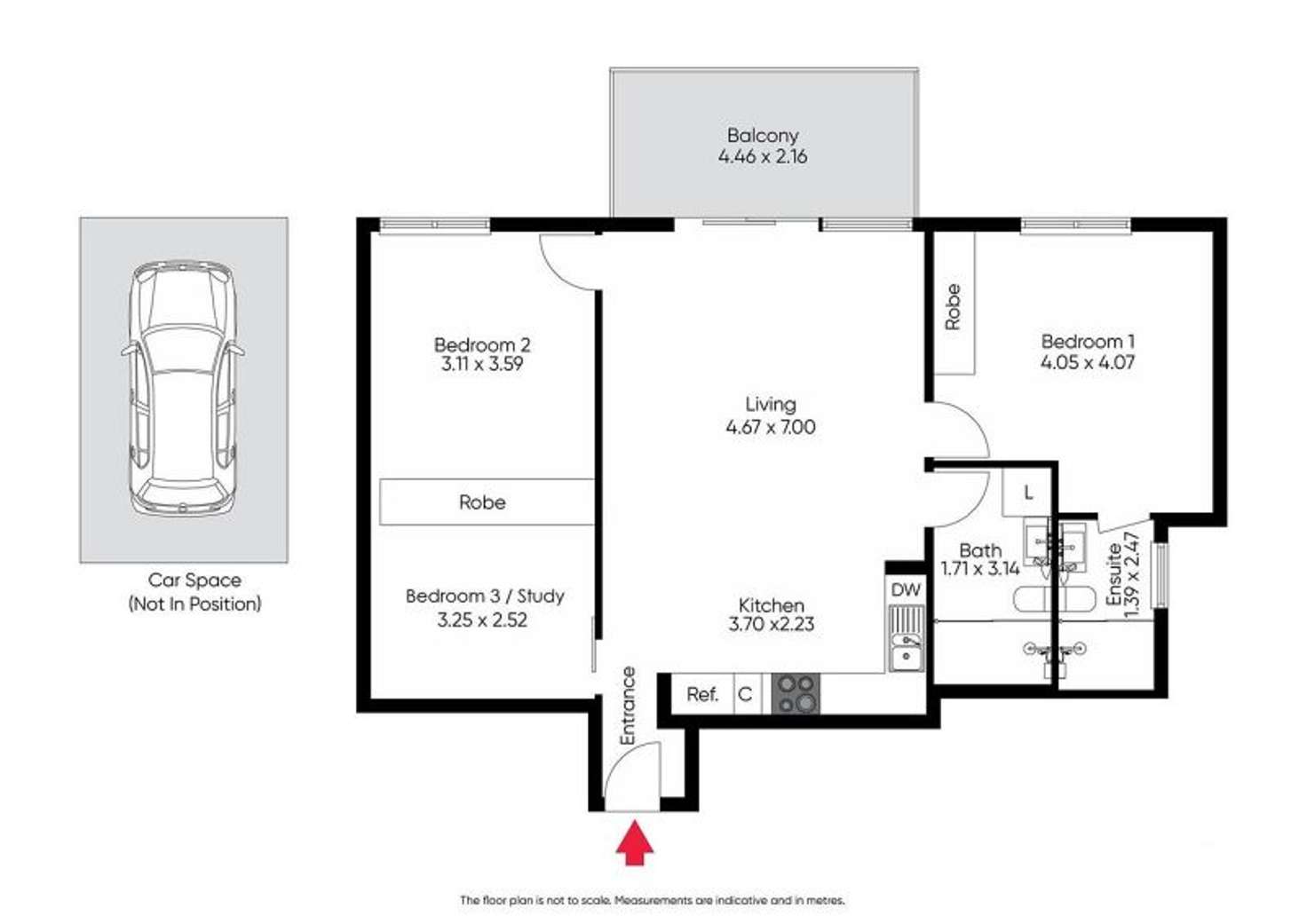 Floorplan of Homely unit listing, 407/7 Greeves St, St Kilda VIC 3182