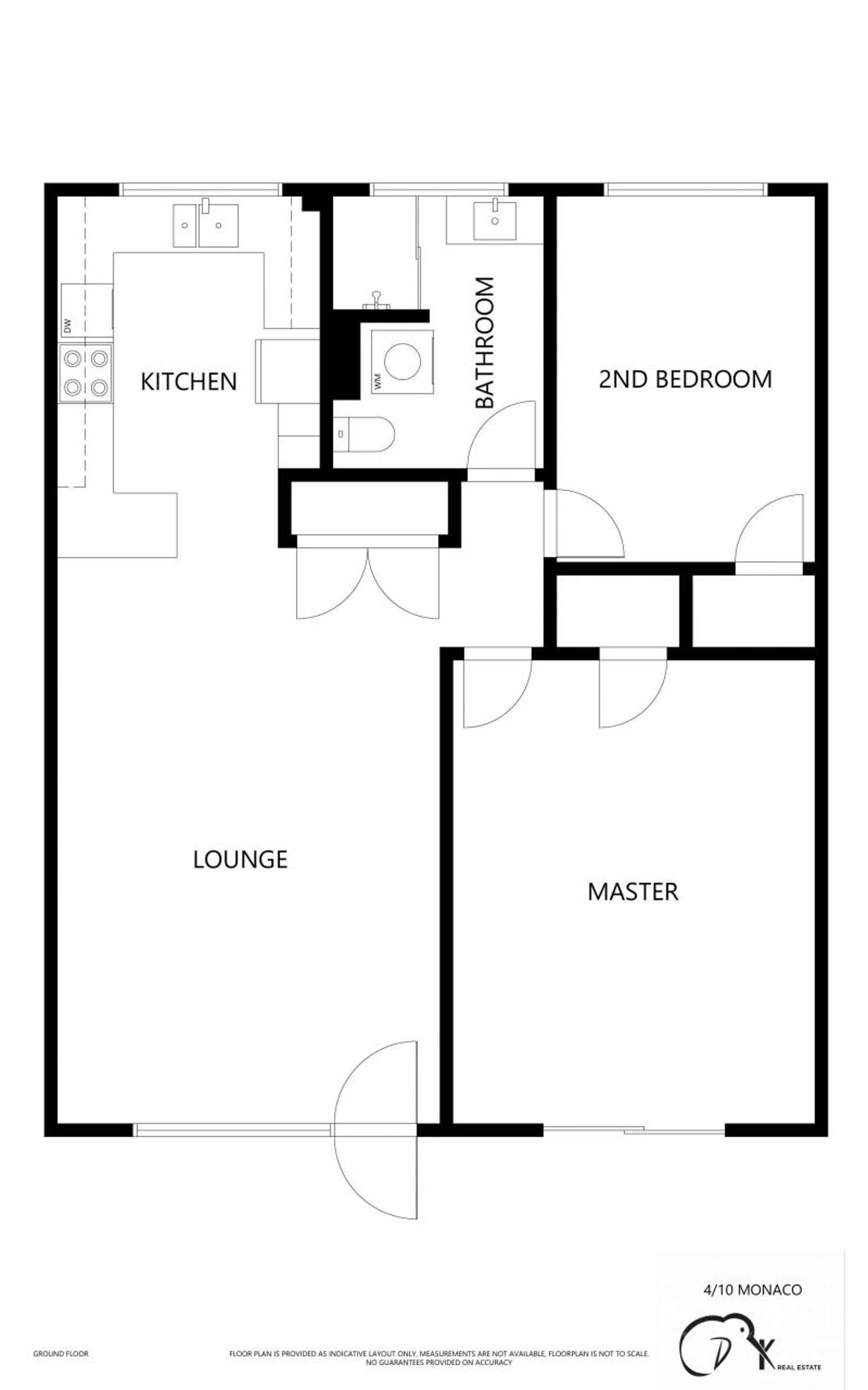 Floorplan of Homely unit listing, 4/10 Monaco Street, Surfers Paradise QLD 4217
