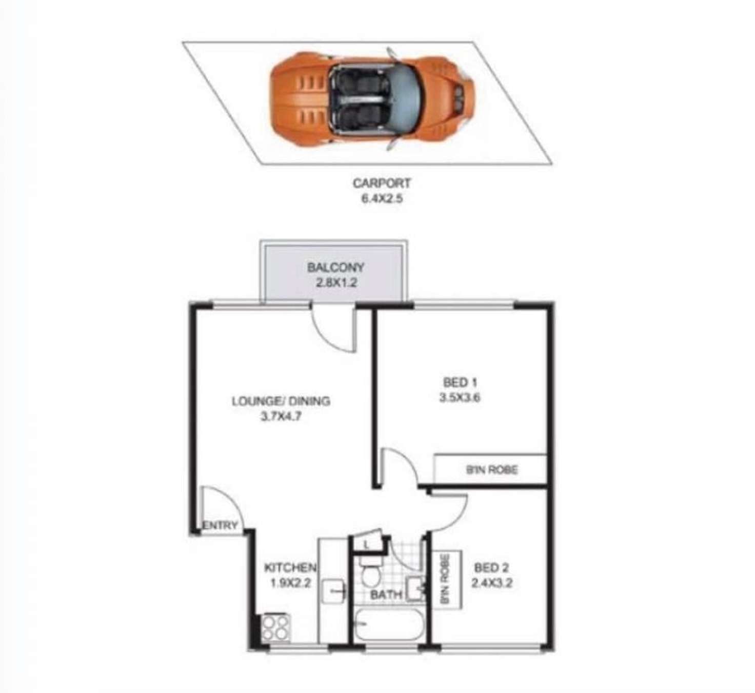 Floorplan of Homely apartment listing, 14/9 Grafton Crescent, Dee Why NSW 2099