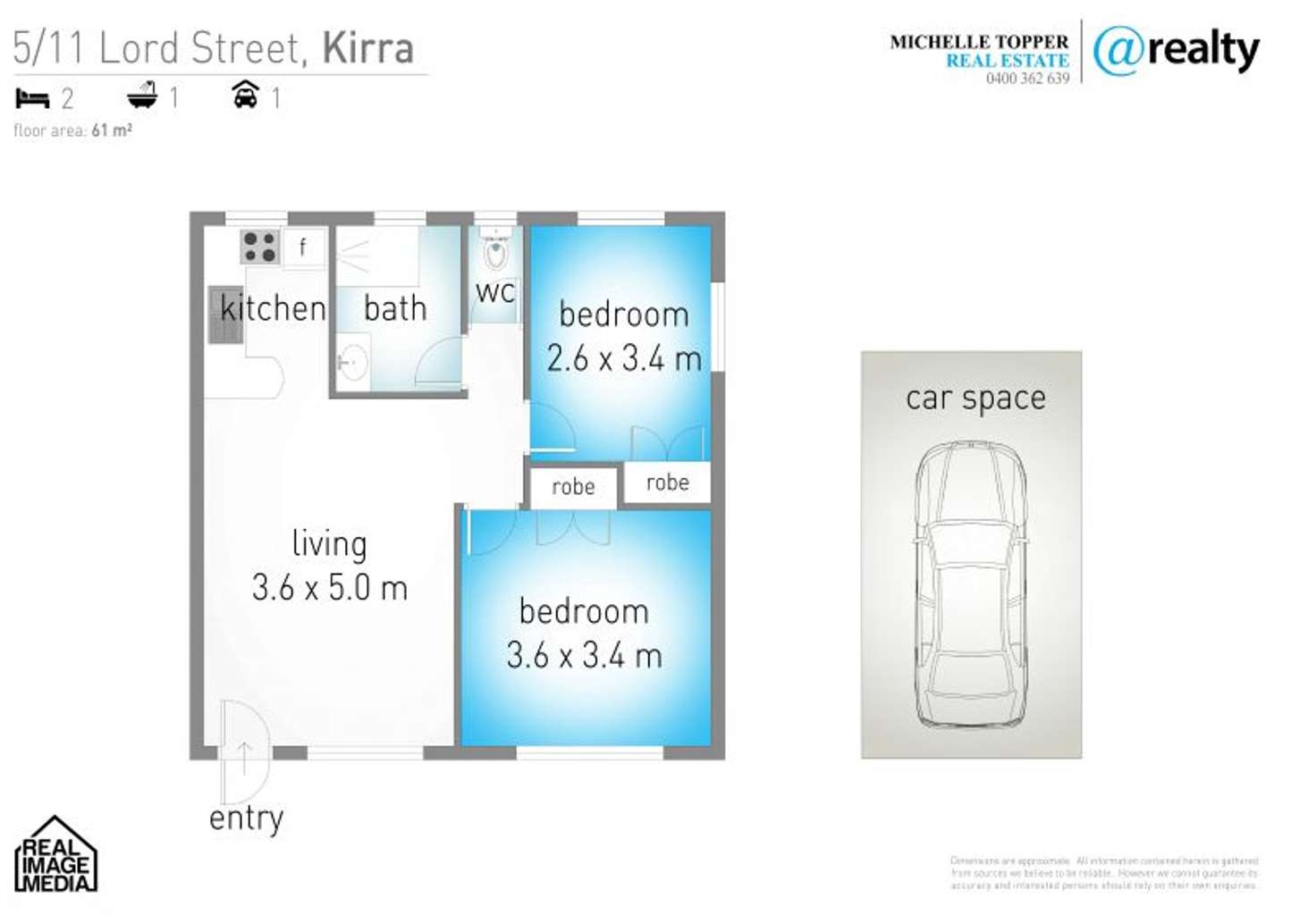 Floorplan of Homely unit listing, 5/11 Lord Street, Kirra QLD 4225