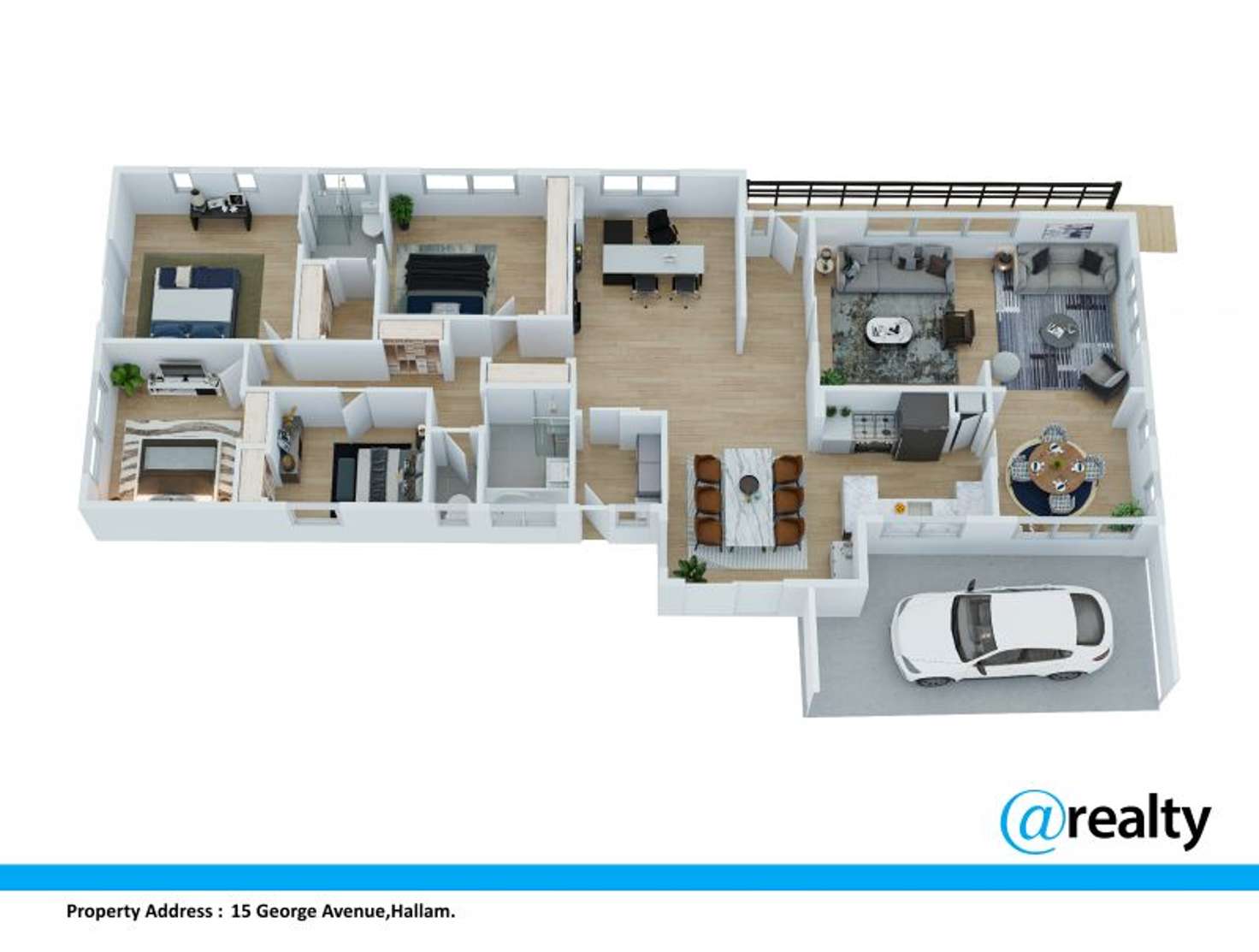 Floorplan of Homely unit listing, 15 George Avenue, Hallam VIC 3803