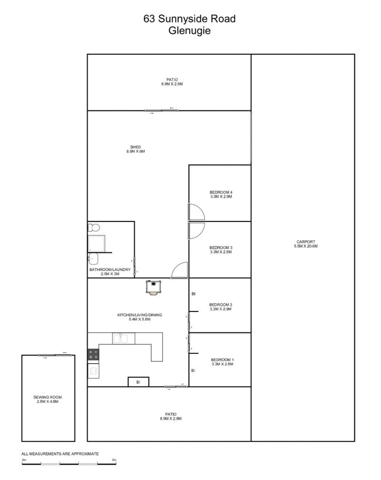 Floorplan of Homely lifestyle listing, 63 Sunnyside Road, Pillar Valley NSW 2462