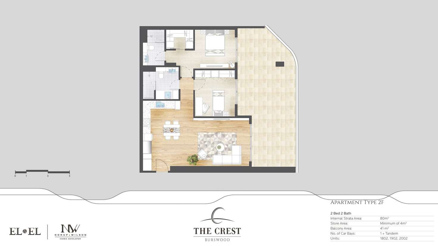 Floorplan of Homely apartment listing, 1802/118 Goodwood Parade, Burswood WA 6100