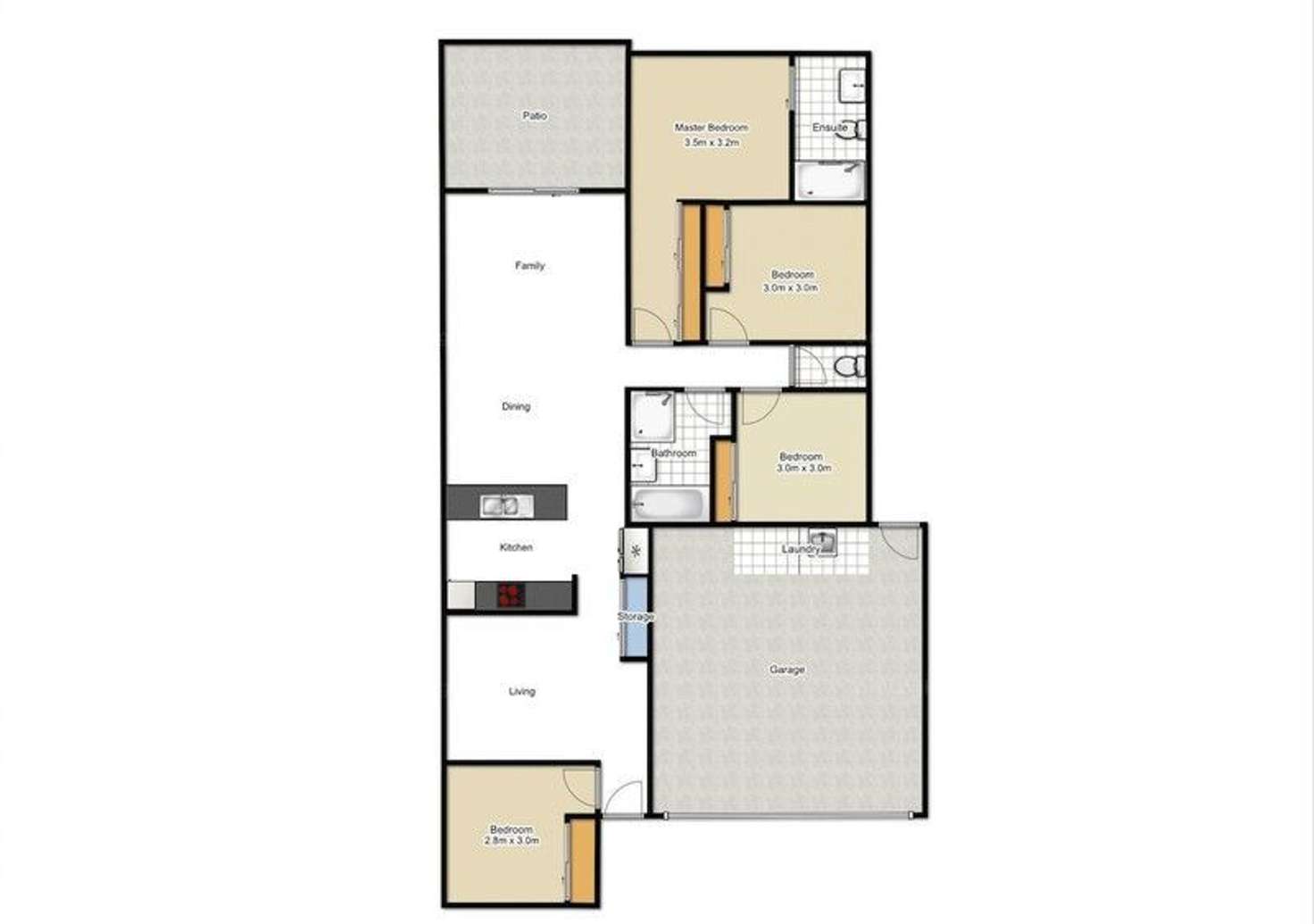 Floorplan of Homely house listing, 8 Hamilton Street, Morayfield QLD 4506