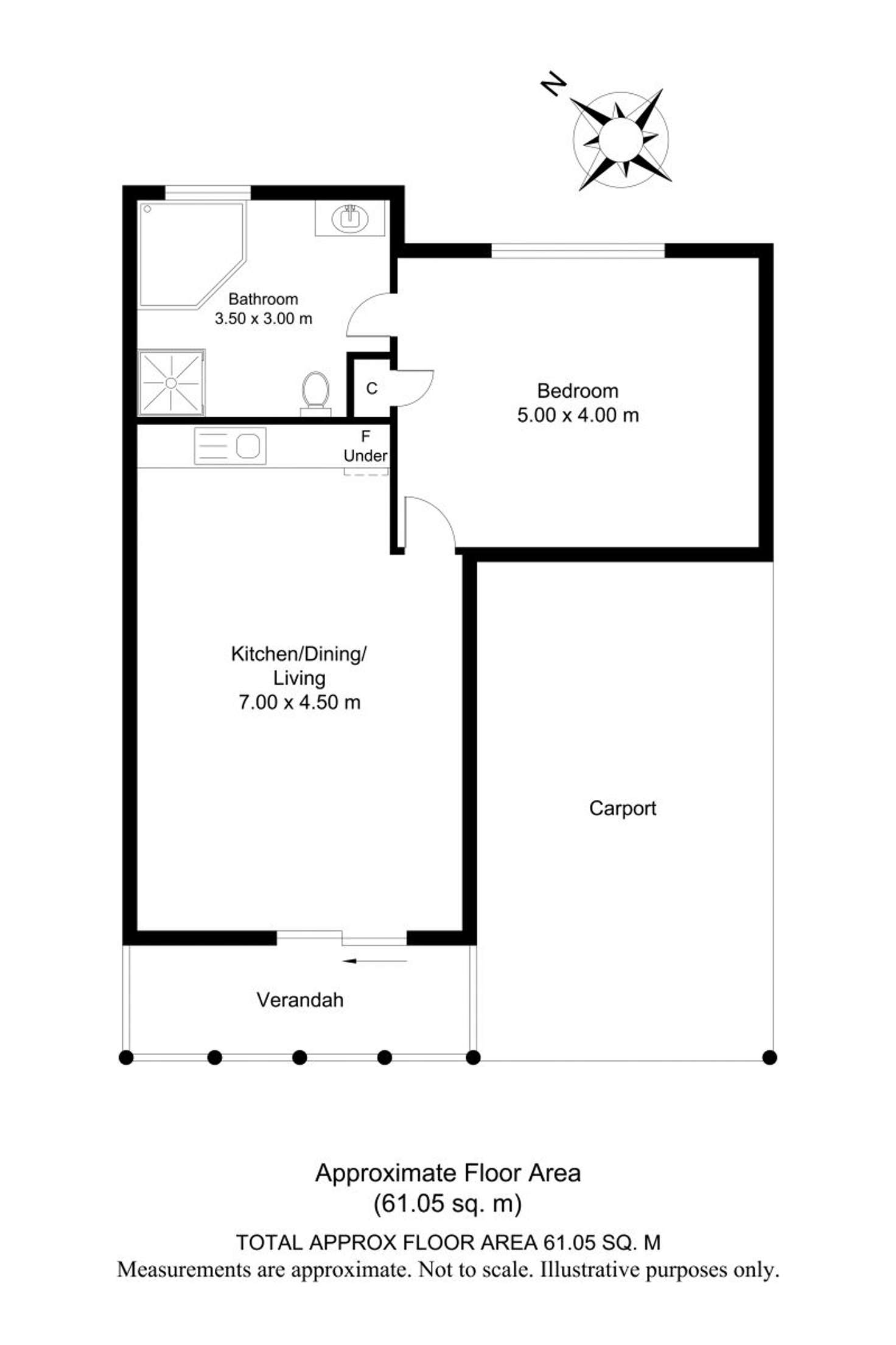 Floorplan of Homely unit listing, 38/212 Albany Highway, Centennial Park WA 6330