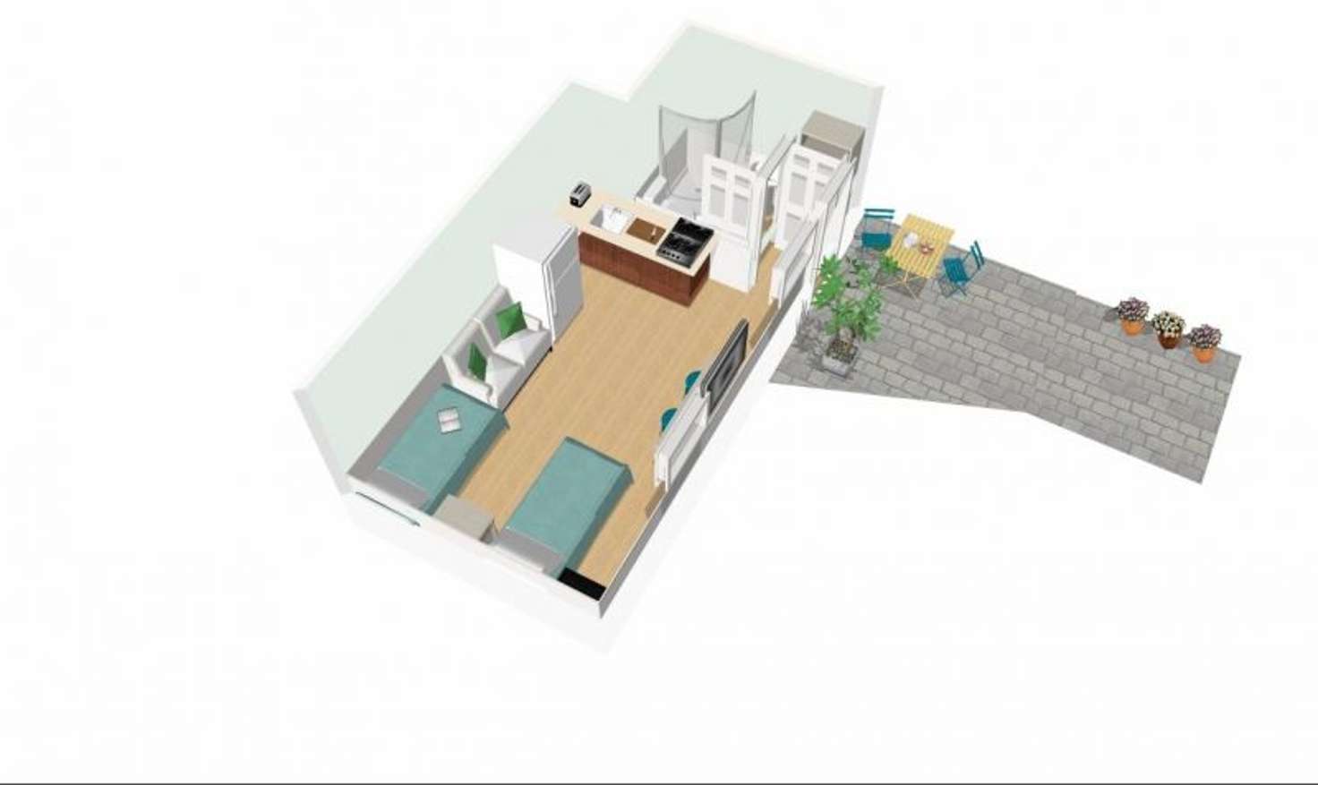 Floorplan of Homely studio listing, 15 Alfred St, Balaclava VIC 3183