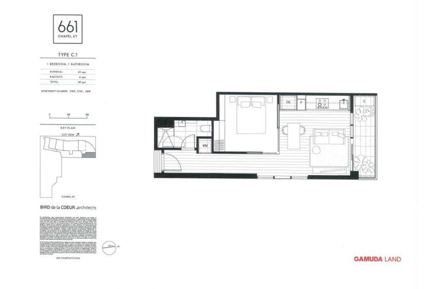 Floorplan of Homely apartment listing, 2701/661 Chapel Street, South Yarra VIC 3141