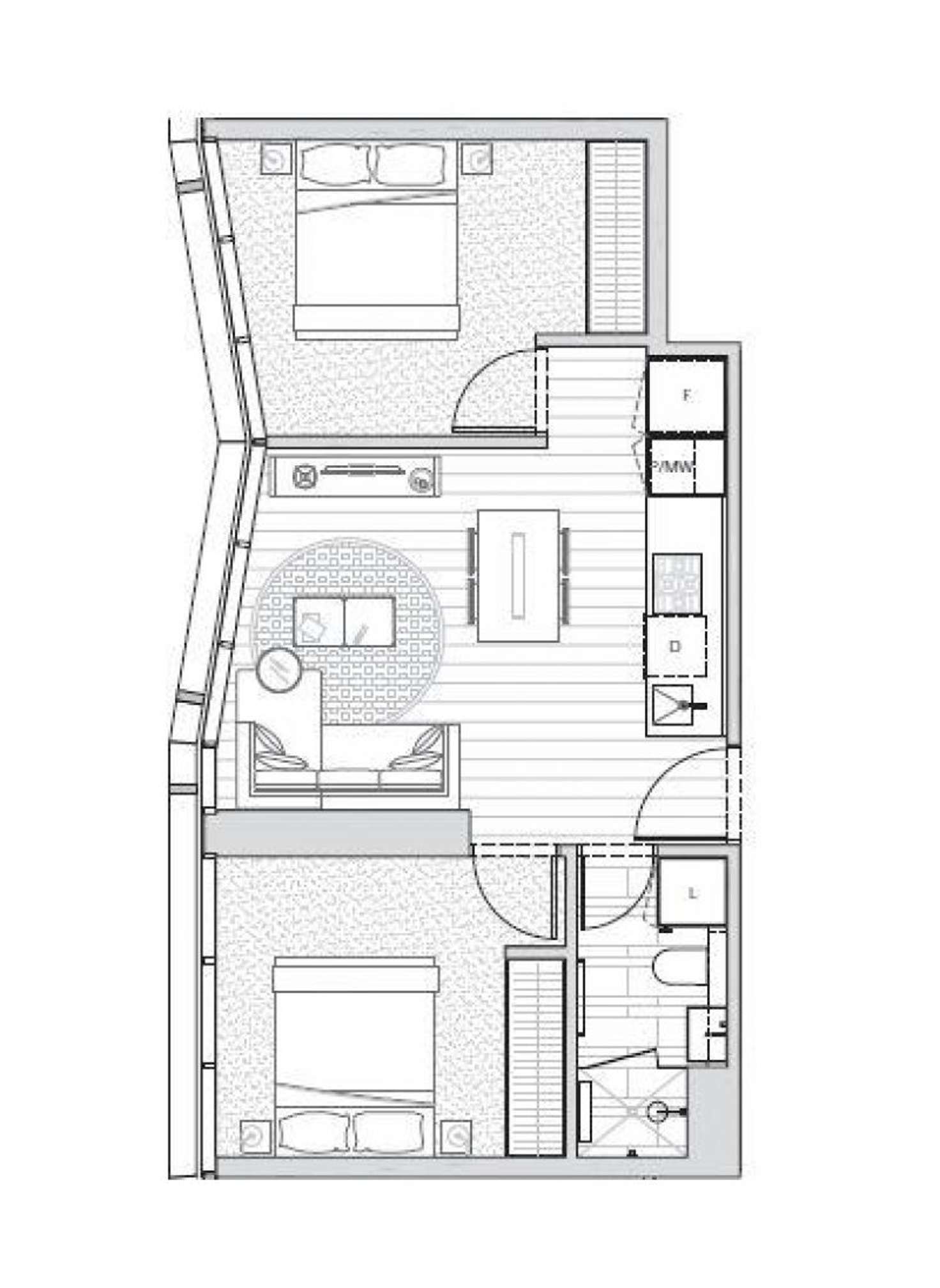 Floorplan of Homely apartment listing, 2507/54 A'Beckett Street, Melbourne VIC 3000